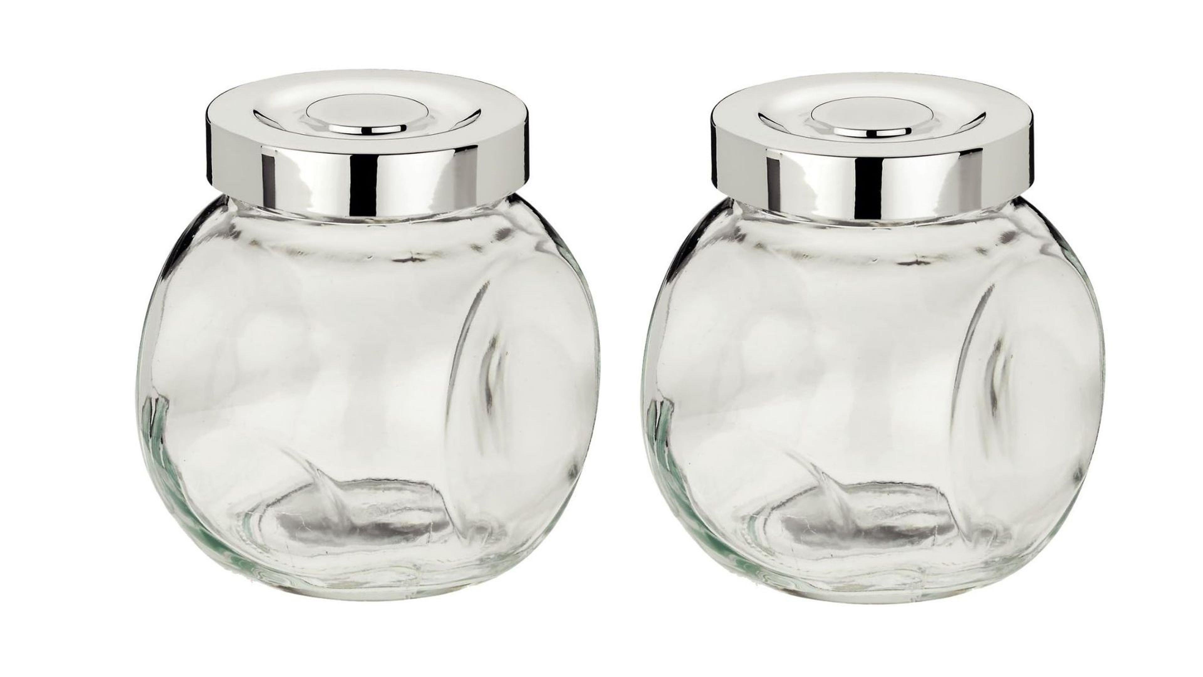 Baharat Kavanozu Cam  2 Adet Saklama Kabı 8X7X6Cm