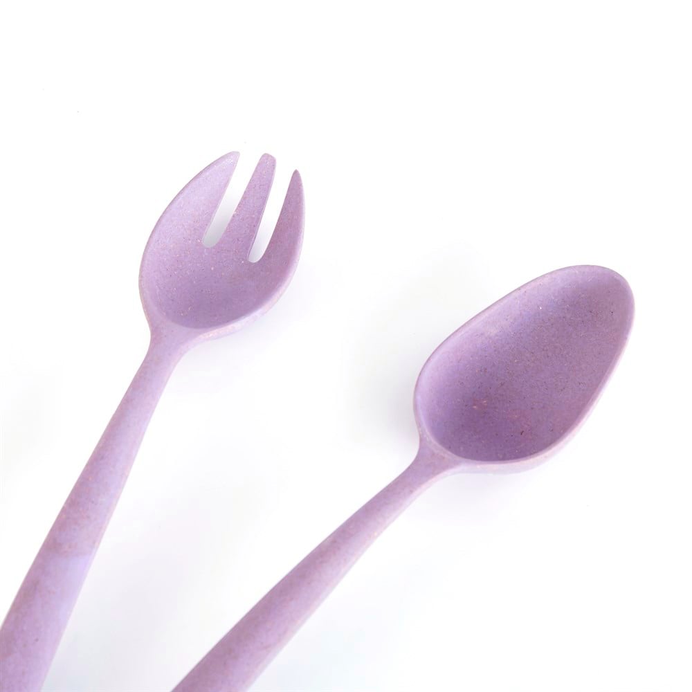 Bambu mor Salata Kaşık Seti  25x2x4cm
