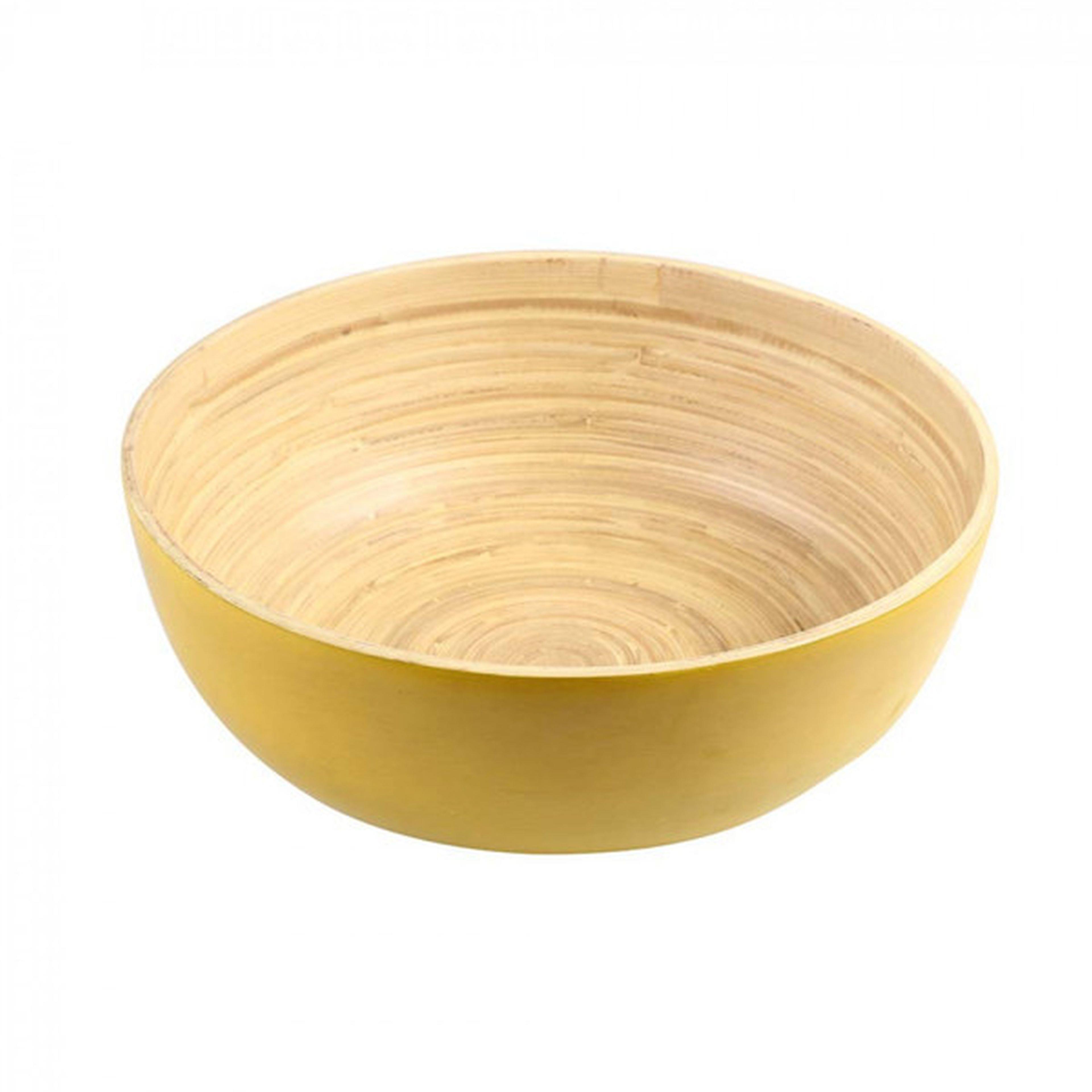 Bambu Sarı Banbu Çevreci Kase 12X12X4Cm
