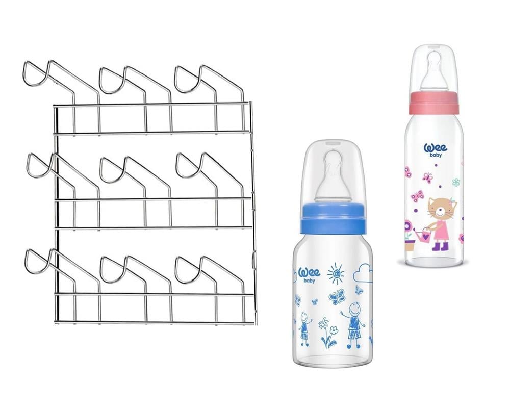 Biberon Kurutucu Askı Duvar Monte 19x12x24cm