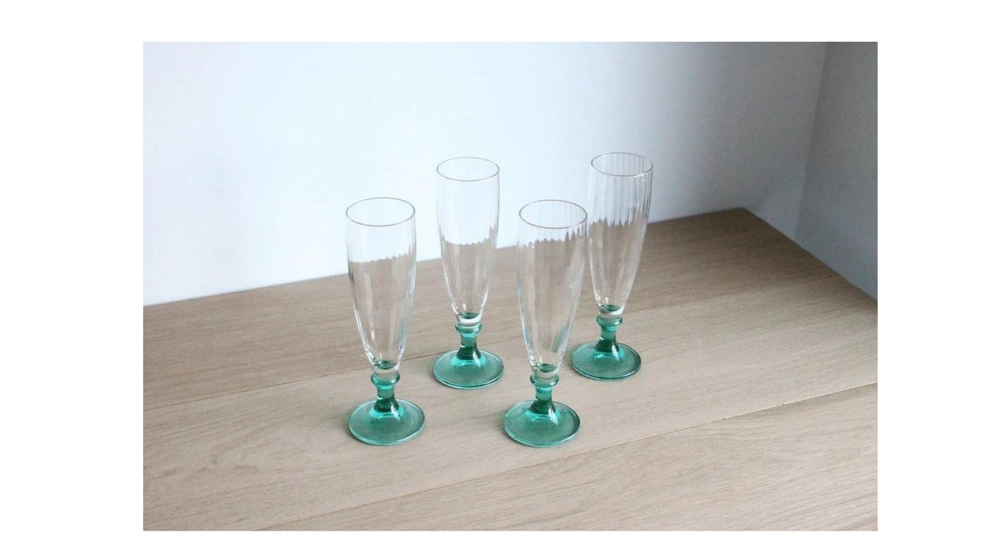 Bormıolı Rocco Cam Kadeh,Şarap,Şampanya   Bardak Seti 6 Adet Italyan Tasarım 4,5X4,5X17Cm
