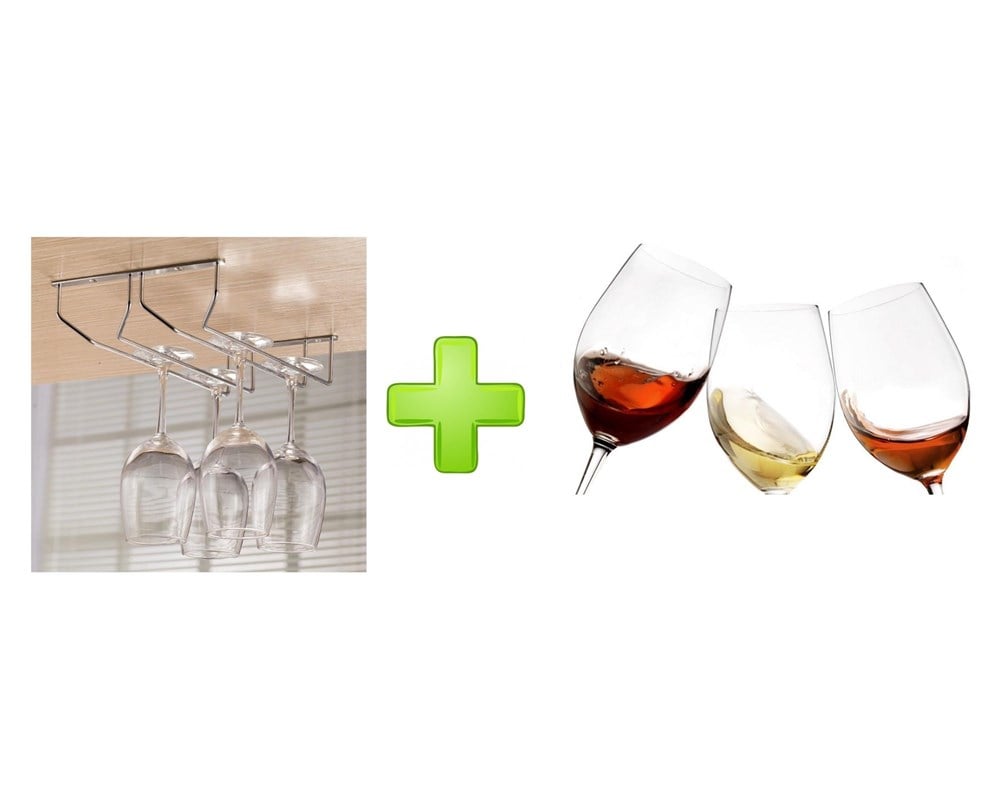 CAM KADEH 3 LÜ SET (AYAKLI SU BARDAK ) VE 1 ADET BARDAK KURUTUCU SET