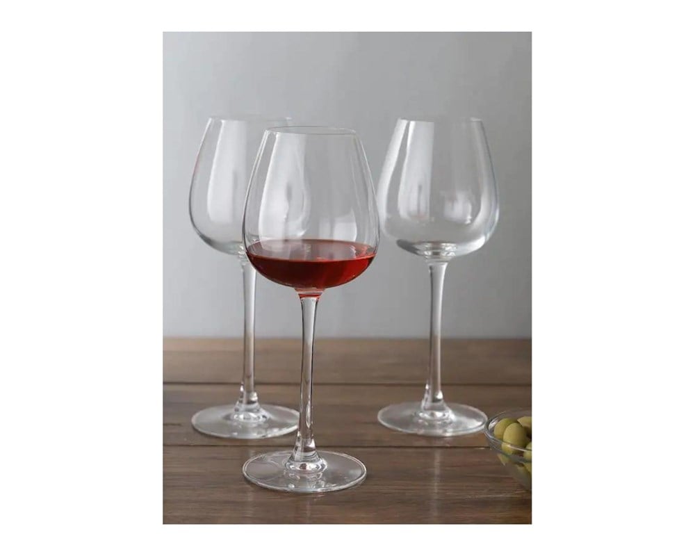 Cam Kadeh 3 Lü Set (Ayaklı Su Bardak ) Ve 1 Adet Şaraplık Ve Bardak Kurutucu  Set