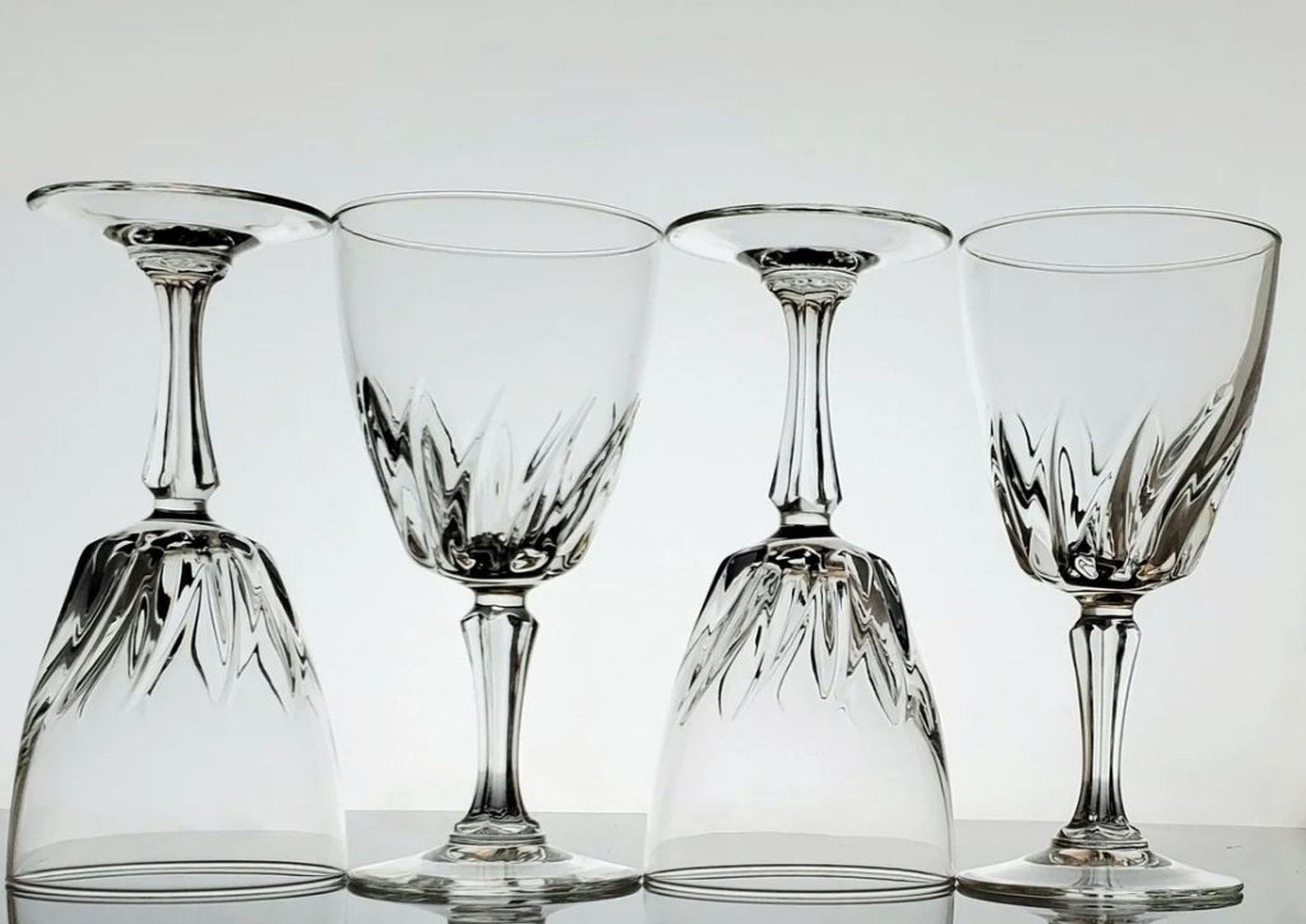 Cam Kadeh,Şarap,Şampanya Bardak Seti 4 Adet 7X7X15Cm