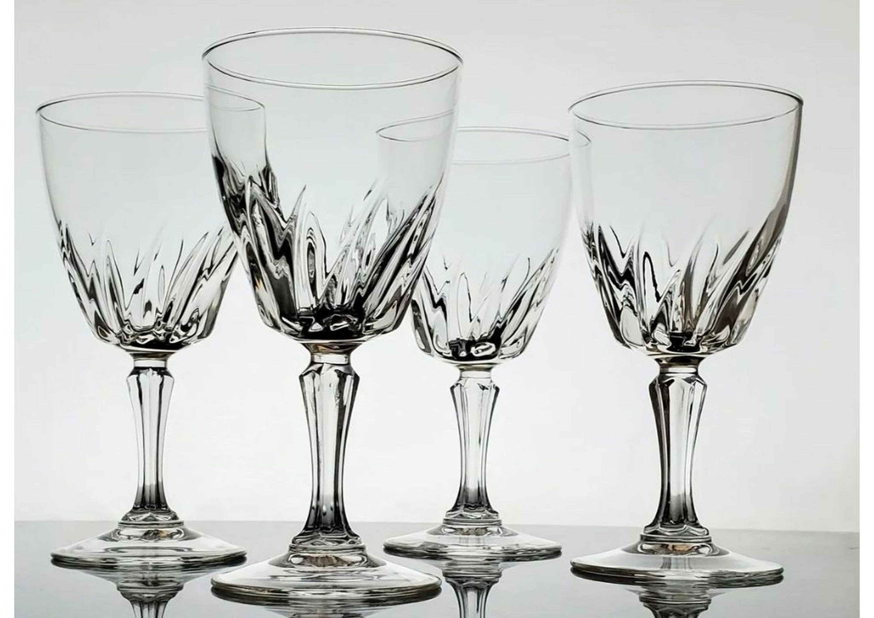 Cam Kadeh,Şarap,Şampanya Bardak Seti 4 Adet 7X7X15Cm