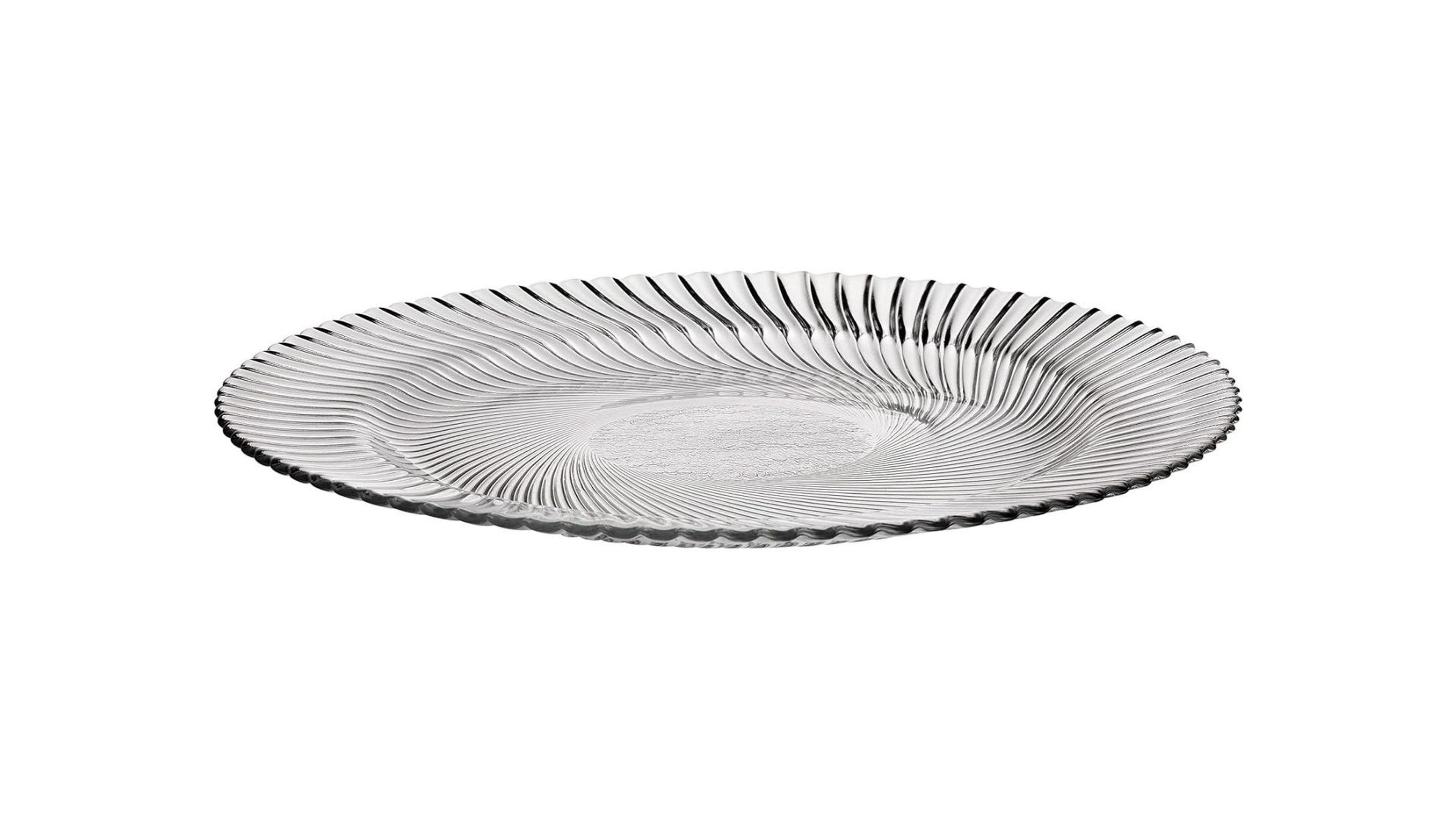 Cam Servis Tabak Burgulu 19,5X19,5X1,5Cm