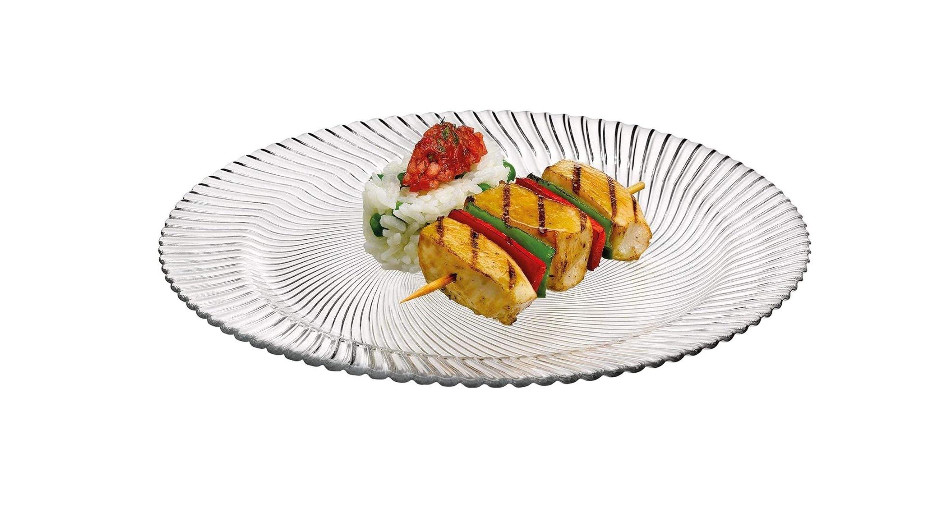 Cam Servis Tabak Burgulu 19,5X19,5X1,5Cm