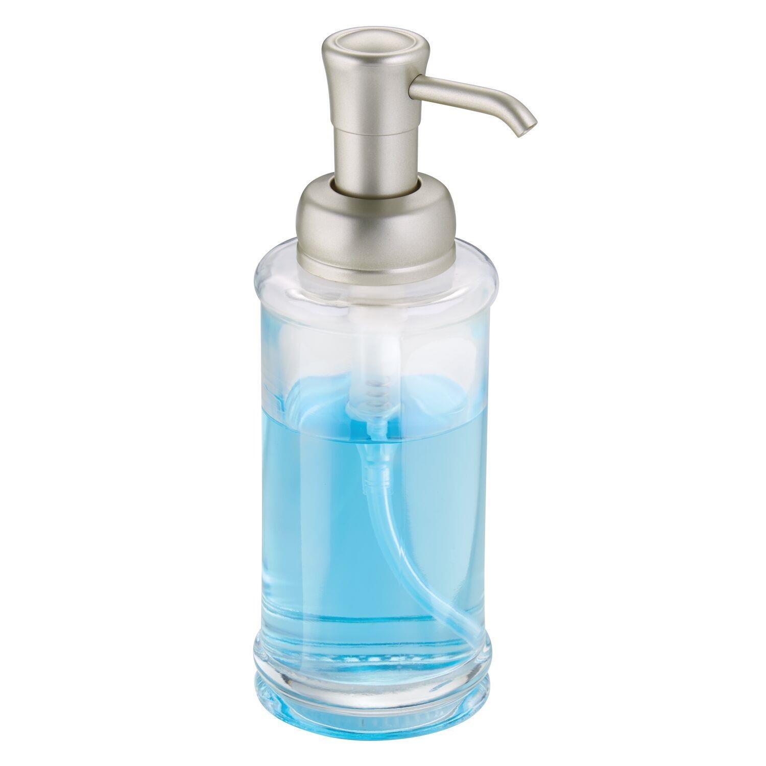 Cam Sıvı Sabunluk Şeffaf  7X7X20Cm 325Ml