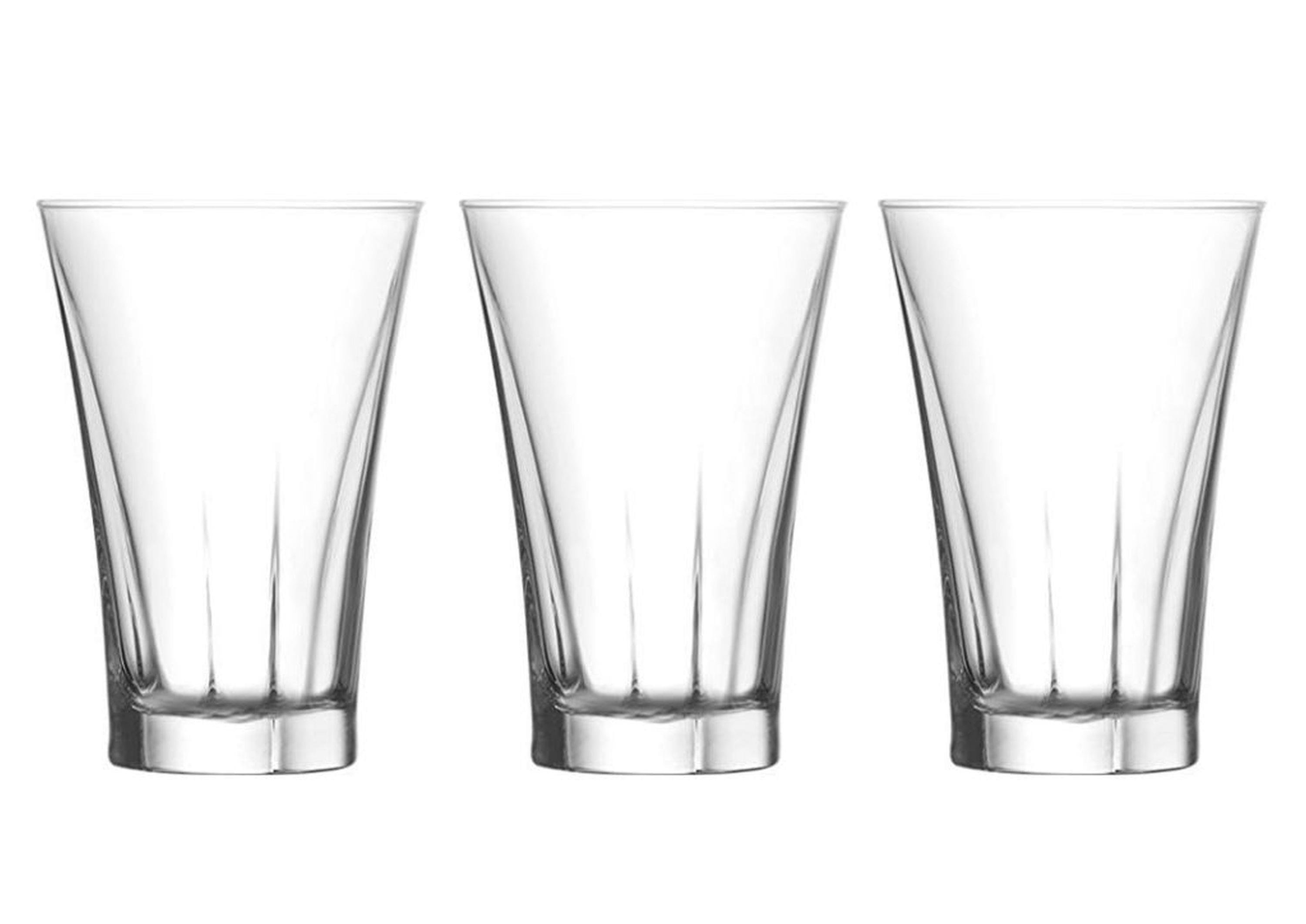 Cam Su Ve Meşrubat Kahve Yanı Bardak Seti  3 Adet Mısafır Sunum  6X6X9Cm