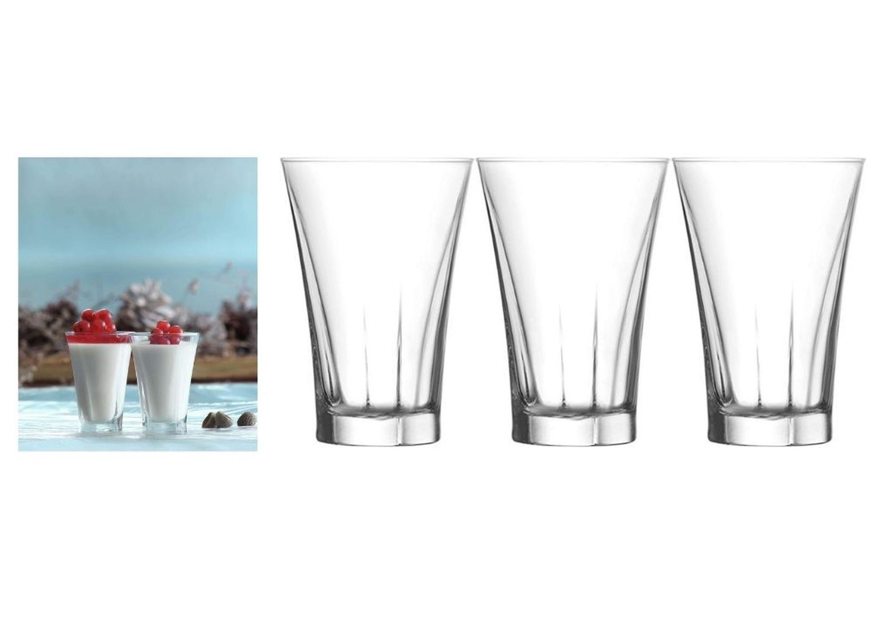 Cam Su Ve Meşrubat Kahve Yanı Bardak Seti  3 Adet Mısafır Sunum  6X6X9Cm