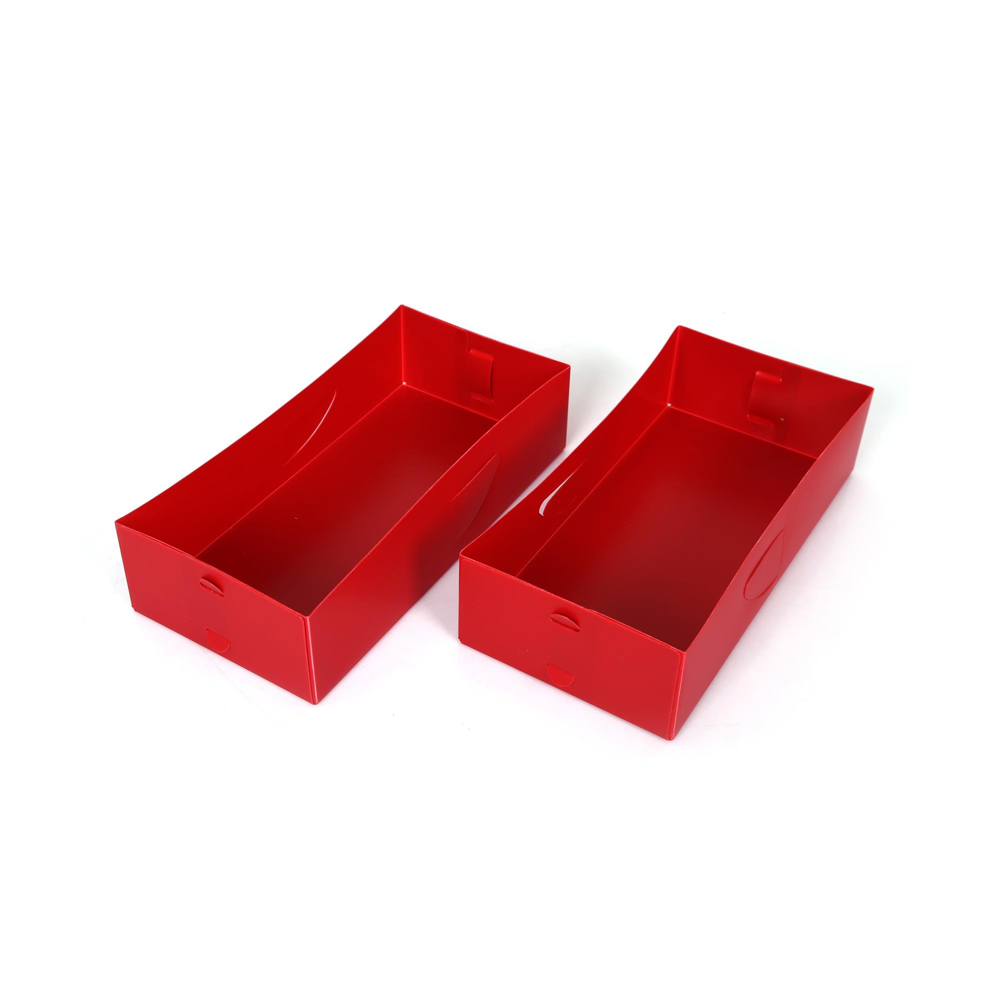 Çekmece İçi Düzenleyici 2 Adet Kutu Kırmızı 30X15X7Cm