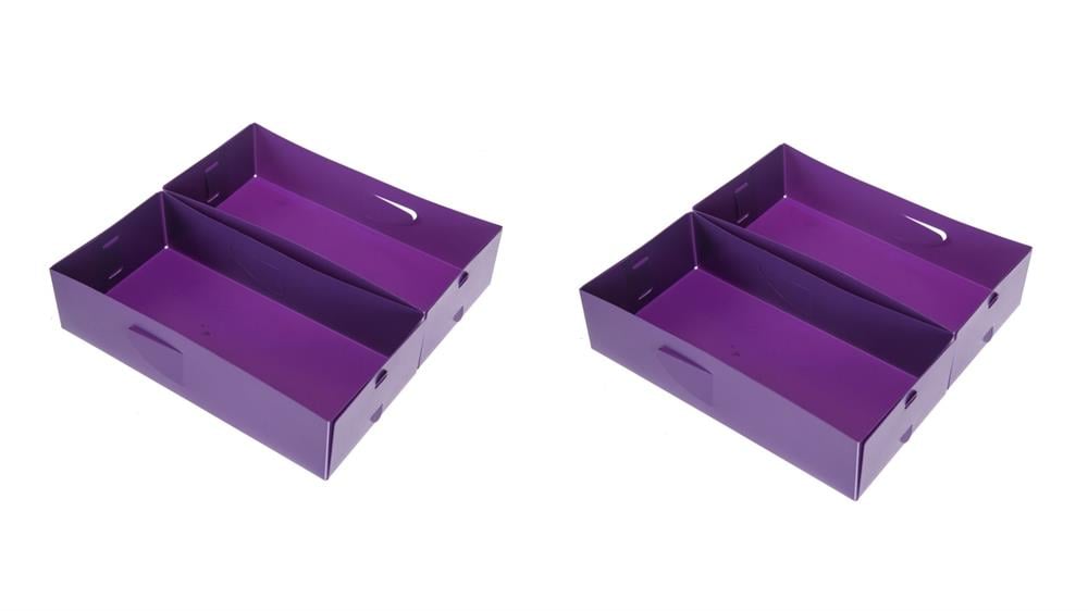 Çekmece İçi Düzenleyici Set,4 Adet Kutu Mor 30x15x7cm