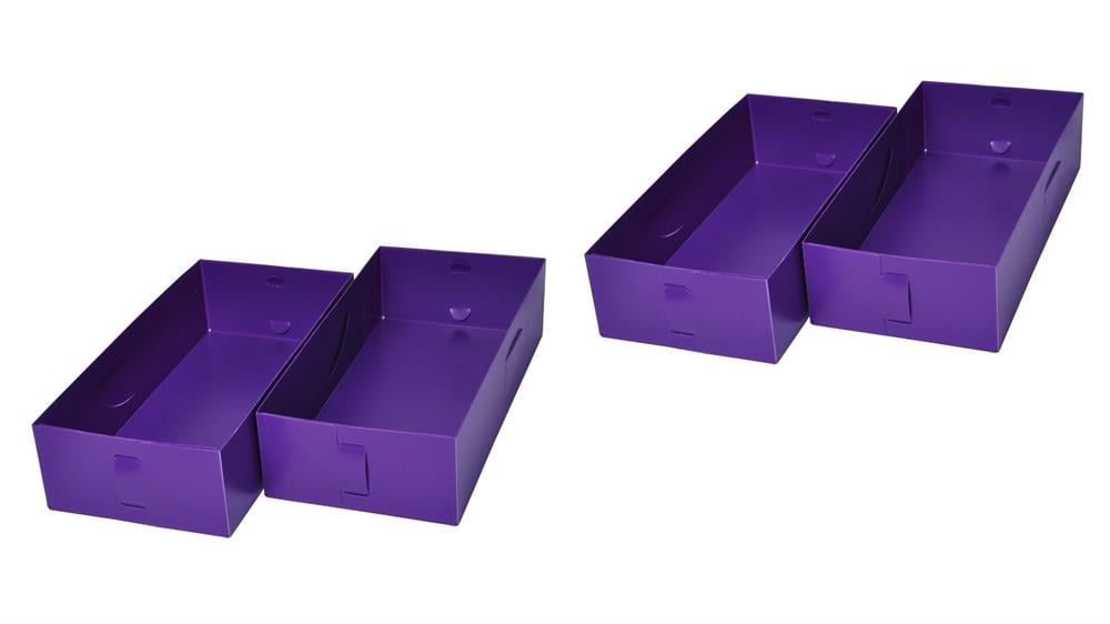 Çekmece İçi Düzenleyici Set,4 Adet Kutu Mor 30x15x7cm