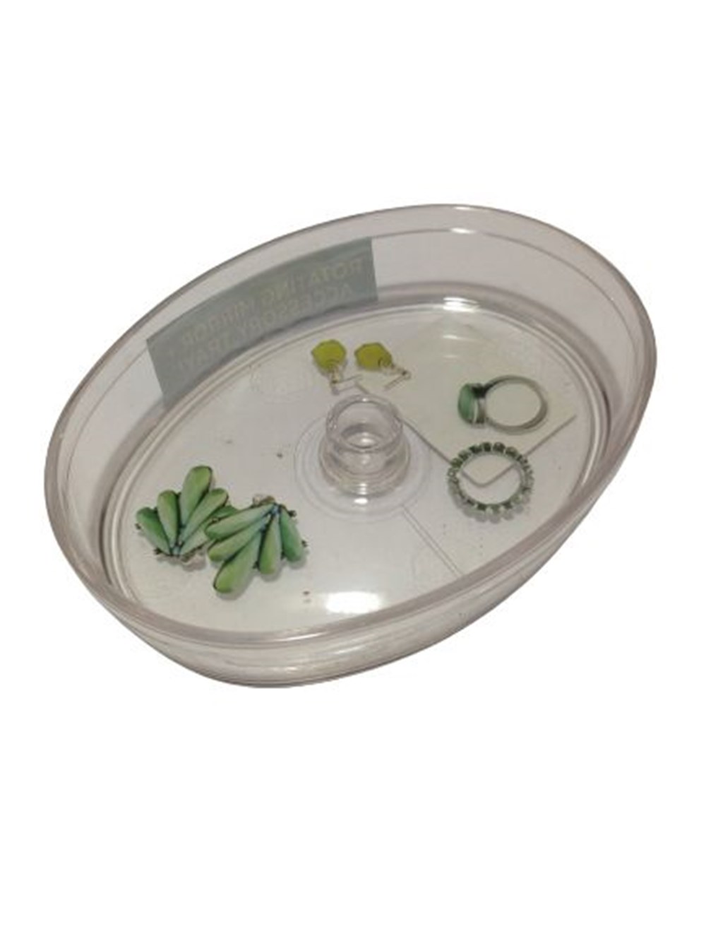 ÇEKMECE İÇİ KOZMETİK VE TAKI DÜZENLEYİCİ OVAL 18x11x3cm