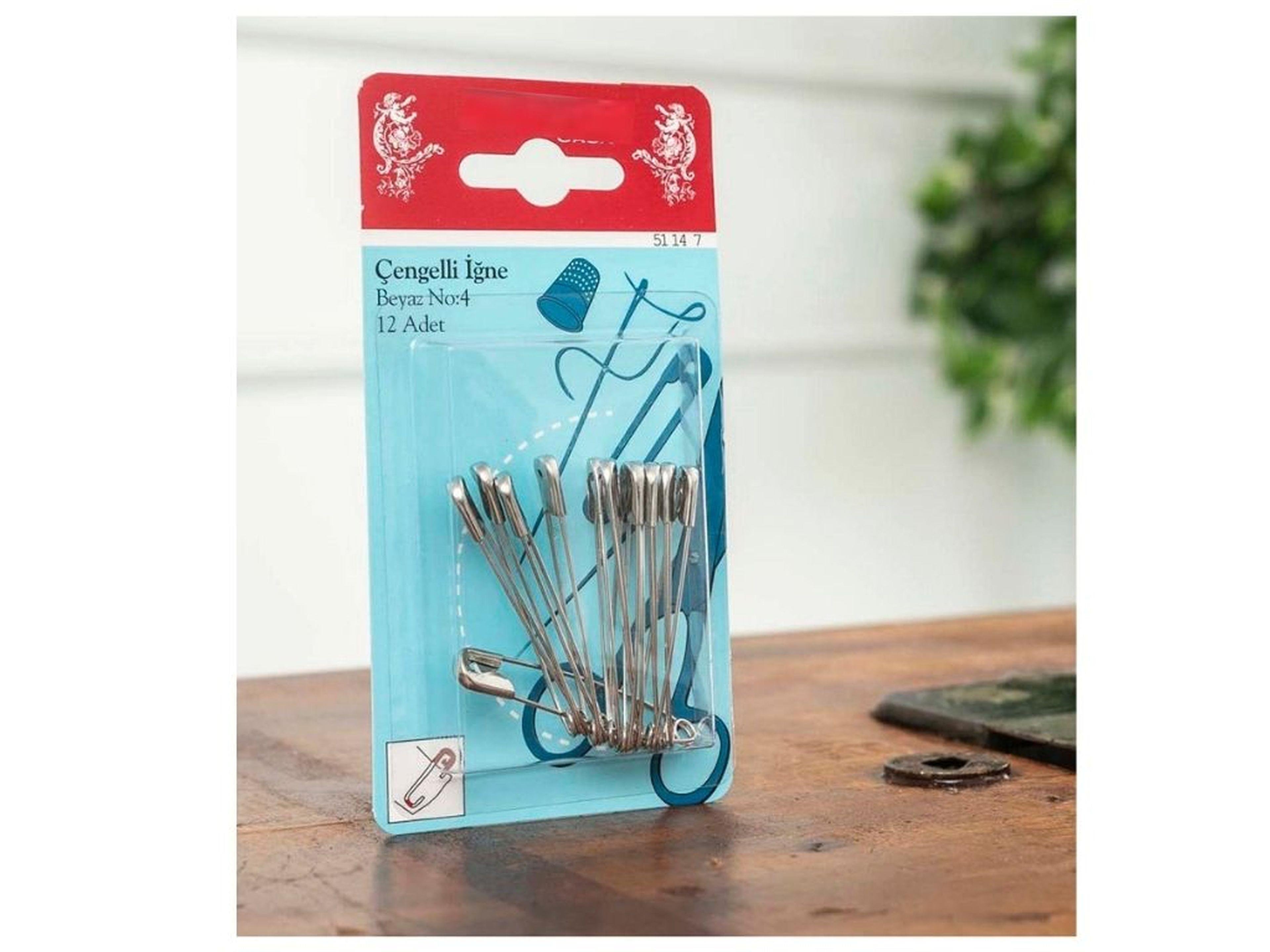 Çengelli İğne Set 12 Adet   4 Numara