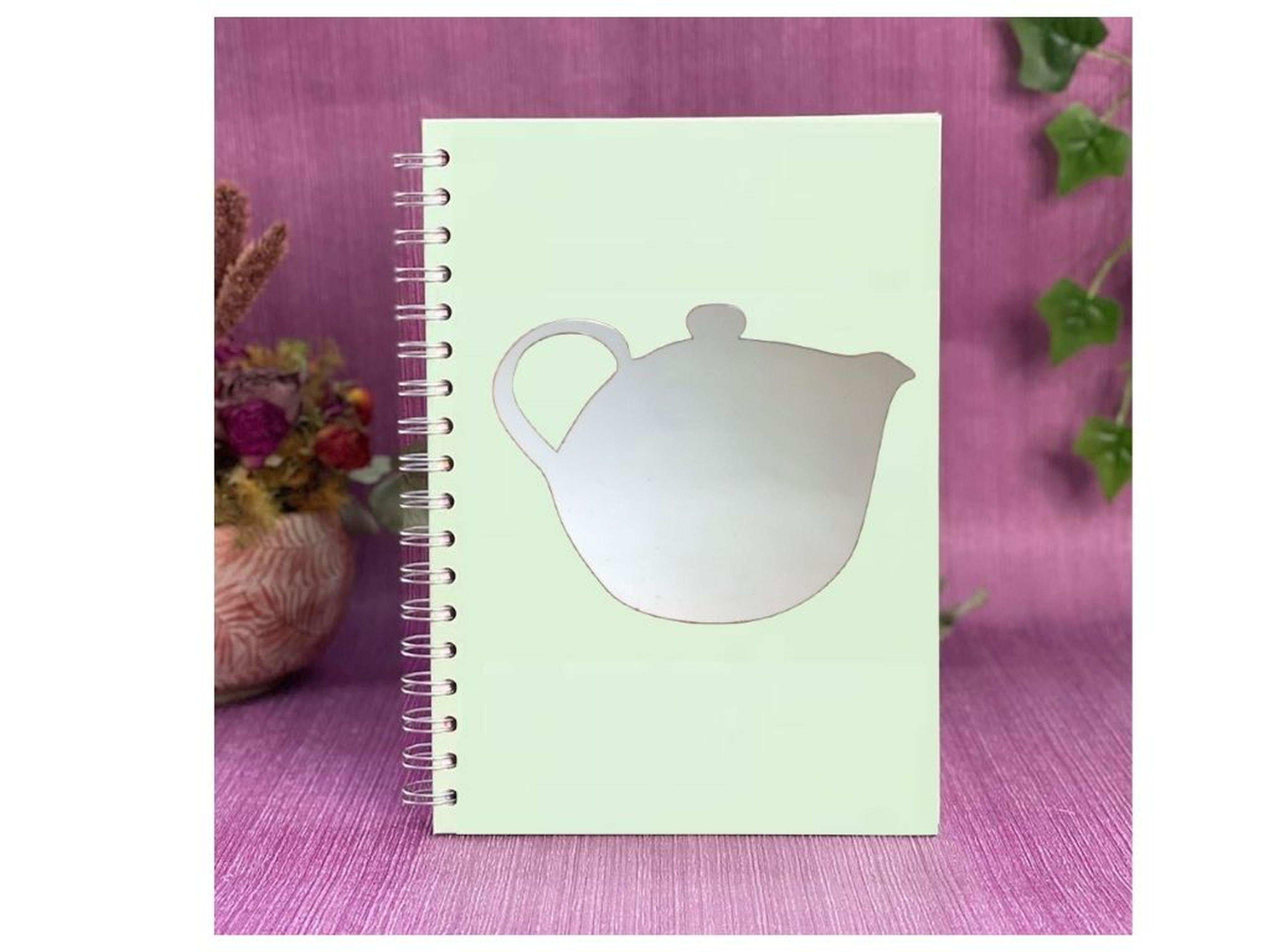 Defter Sticker,Laptop Sticker  Aynalı  Çaydanlık Şekilli 20X15X0,6Cm