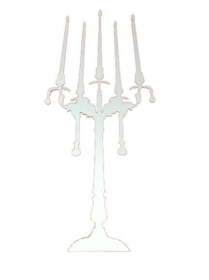 Defter Sticker,Laptop Sticker  Aynalı  Şamdan Şekilli 35X20X0,6Cm