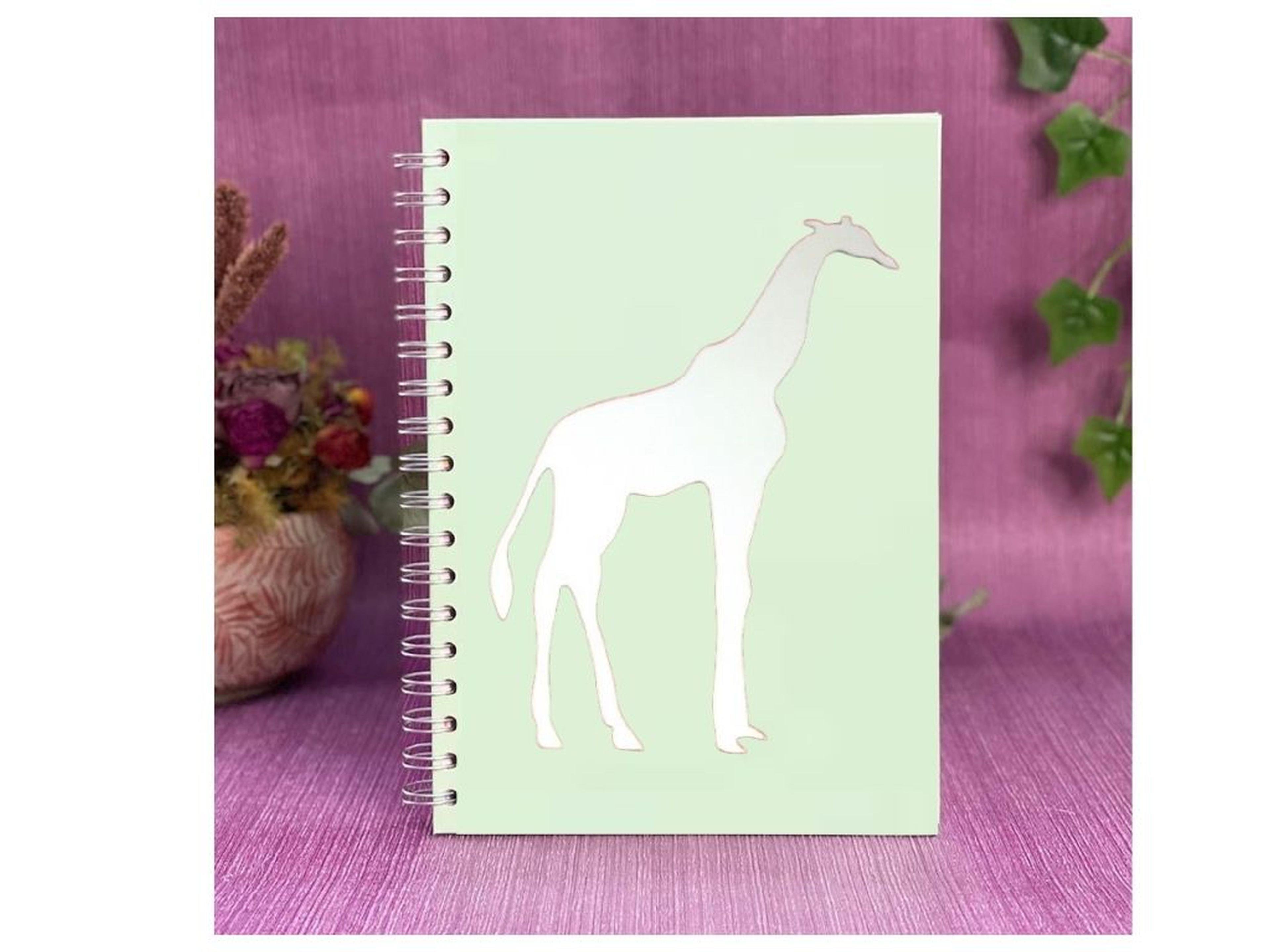 Defter Sticker,Laptop Sticker  Aynalı  Zürafa Şekilli 20X14X0,6Cm