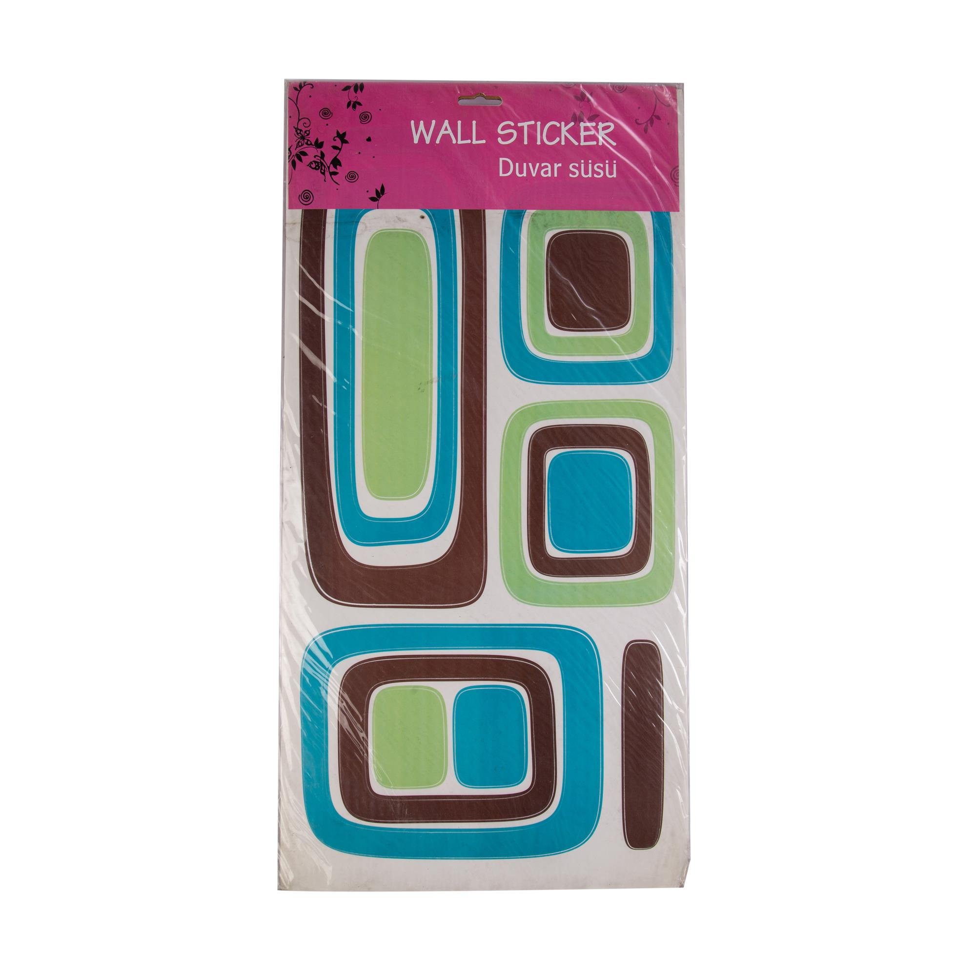 Defter Sticker,Laptop Sticker Kareli Mavi,Yeşil Desen Pvc 61X30X0,5Cm