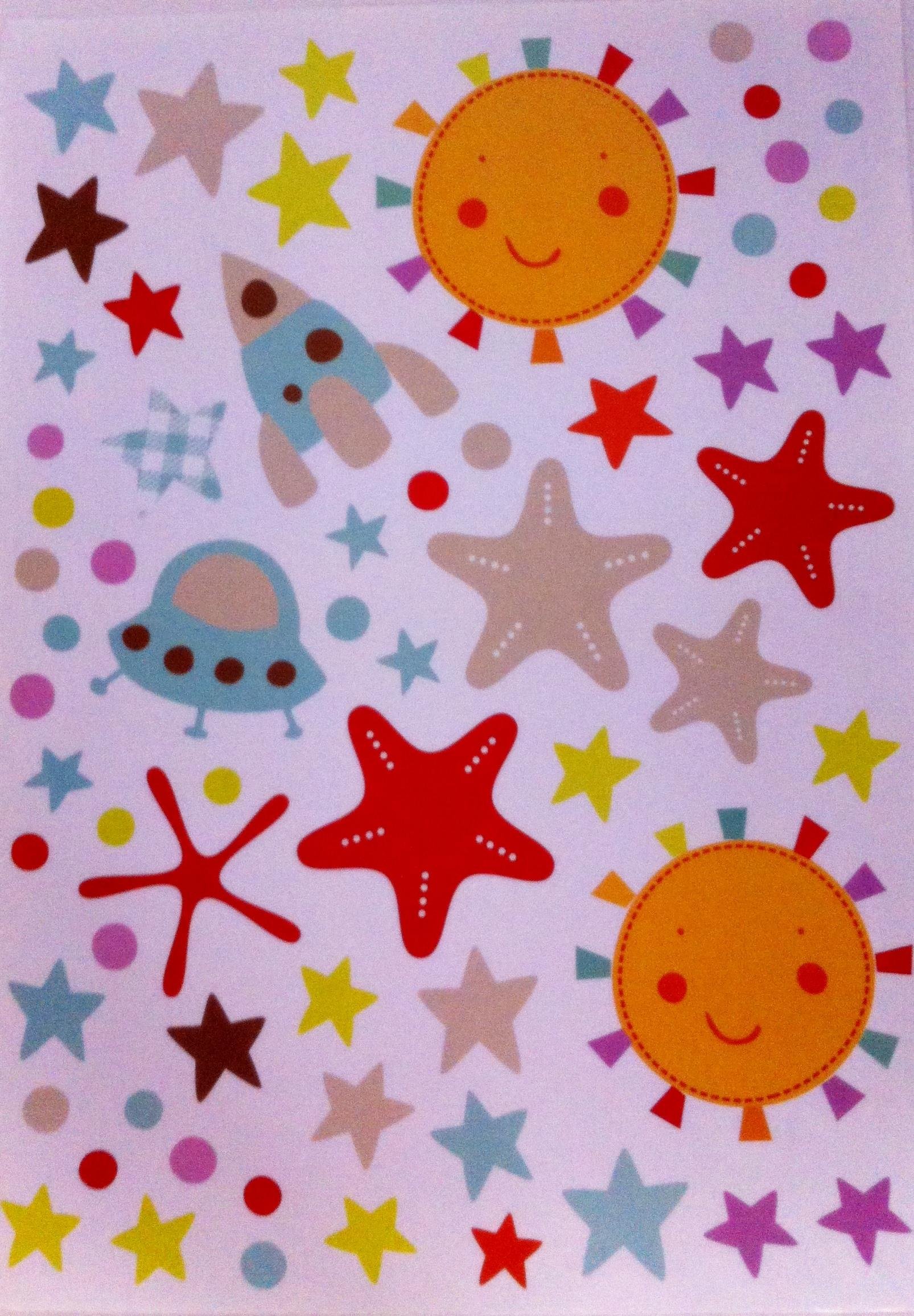 Defter Sticker,Laptop Sticker  Uzaylı Desenli Pvc 70X50X0,5Cm