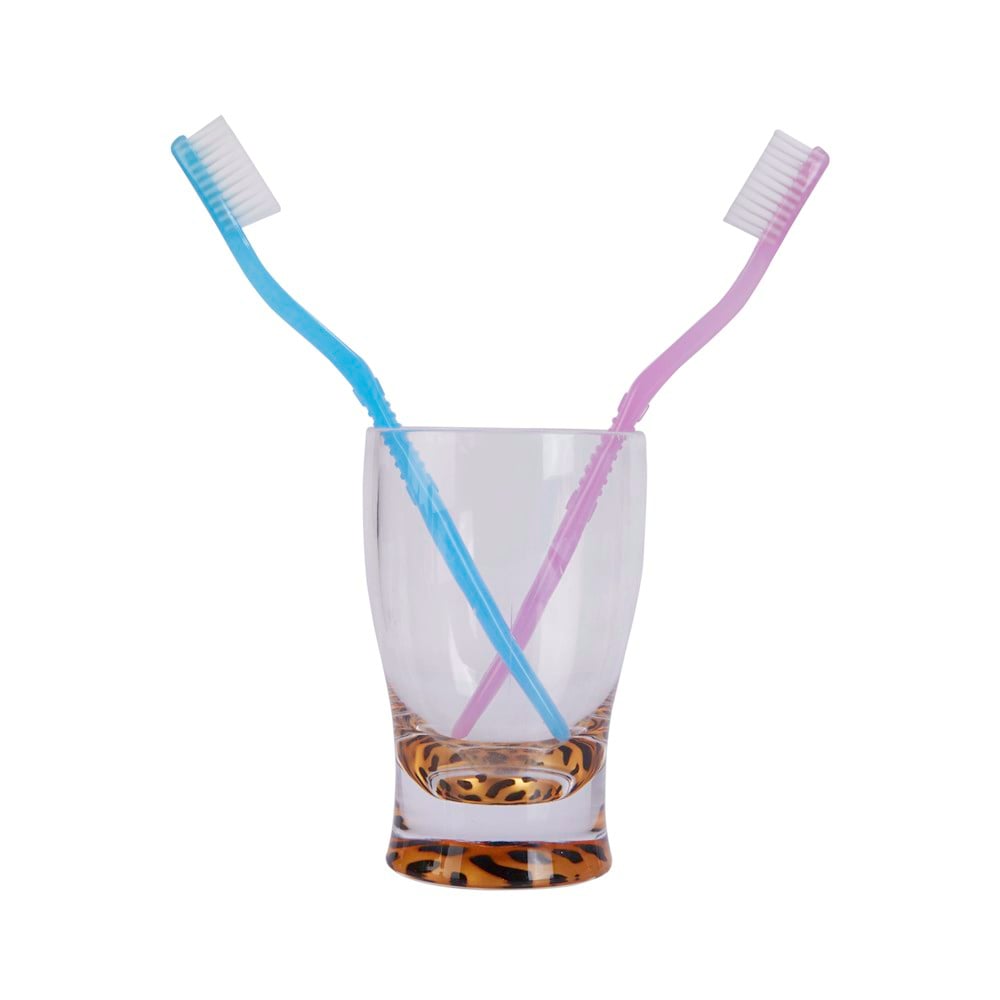 Diş Fırçalık Macun kabı Leopar 6x6x11cm 270ml