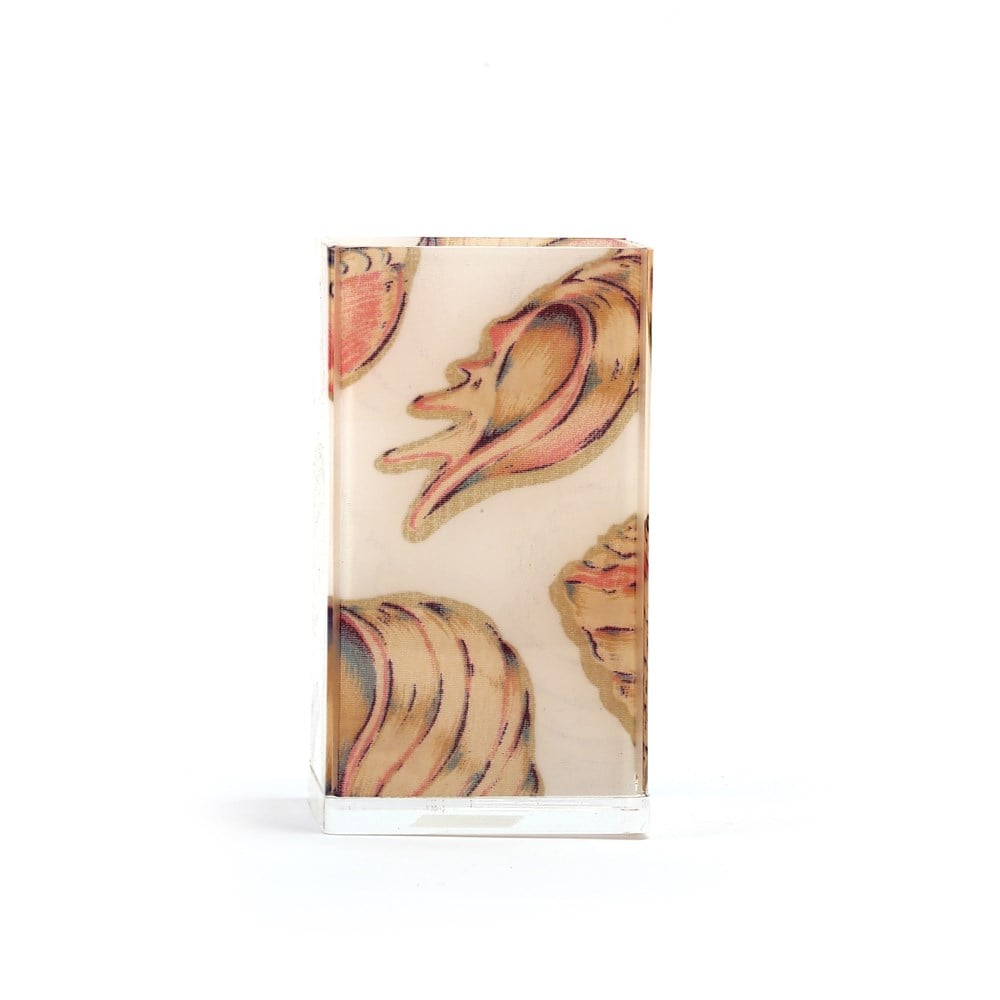 Diş Fırçalık ve macun kabı İstiridye 6x6x12cm 300ml