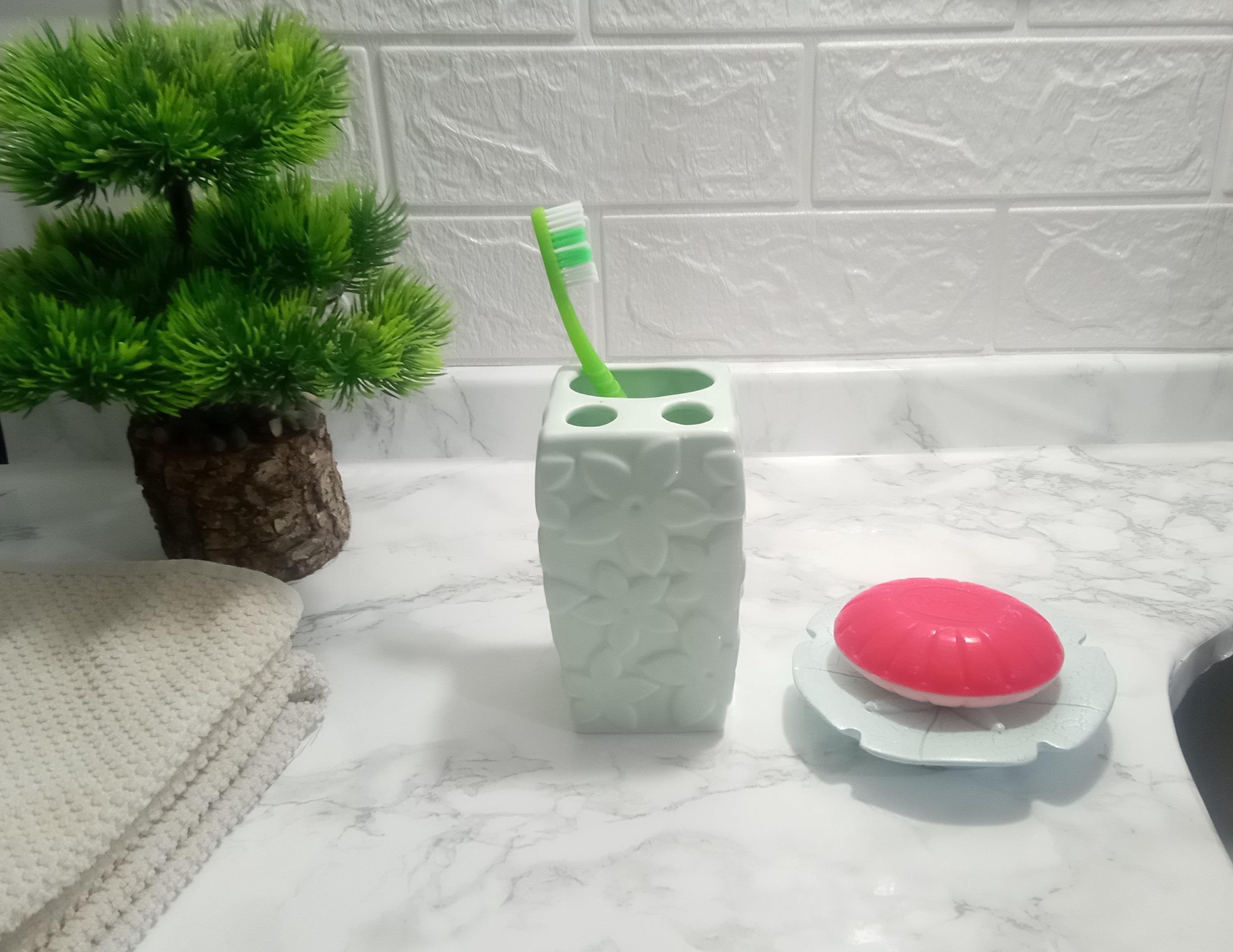 Diş Fırçalık Ve Sabunluk 2 Li Banyo Seti