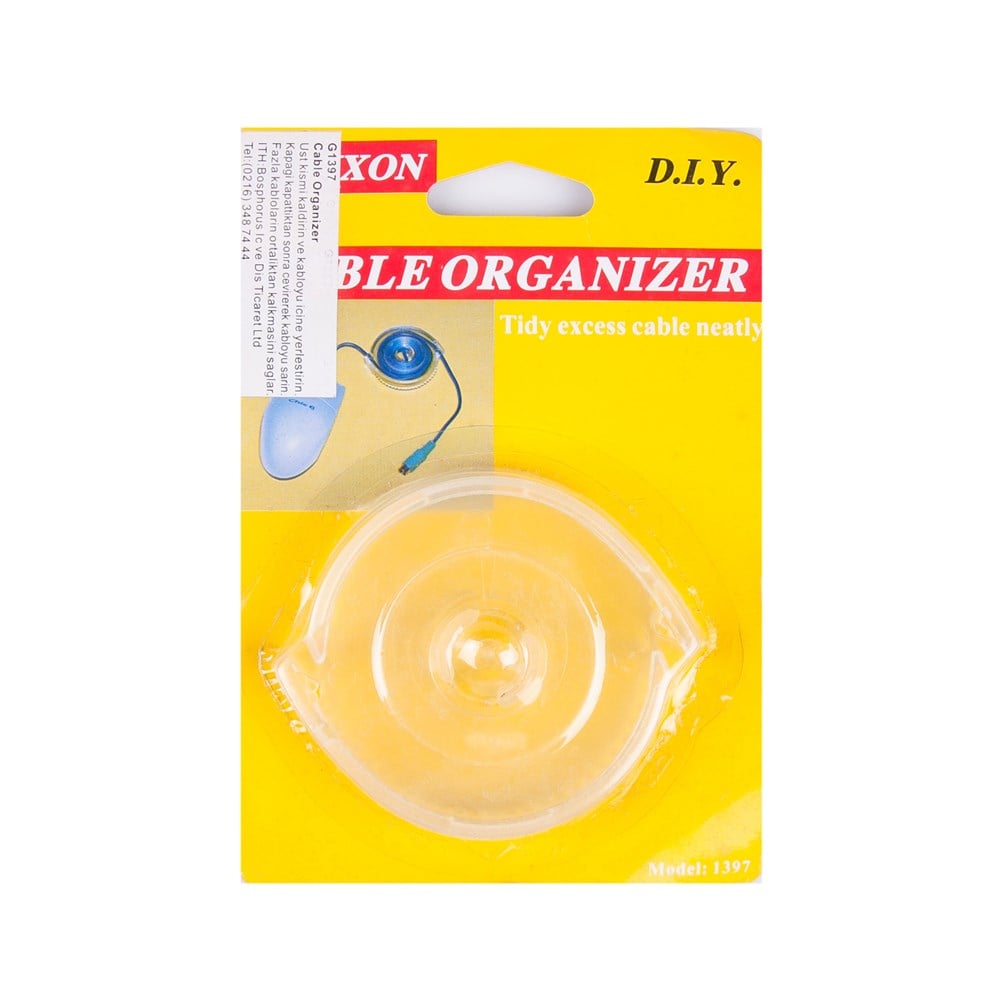 KABLO DÜZENLEYİCİ TOPARLAYICI APARAT 6X6X1CM