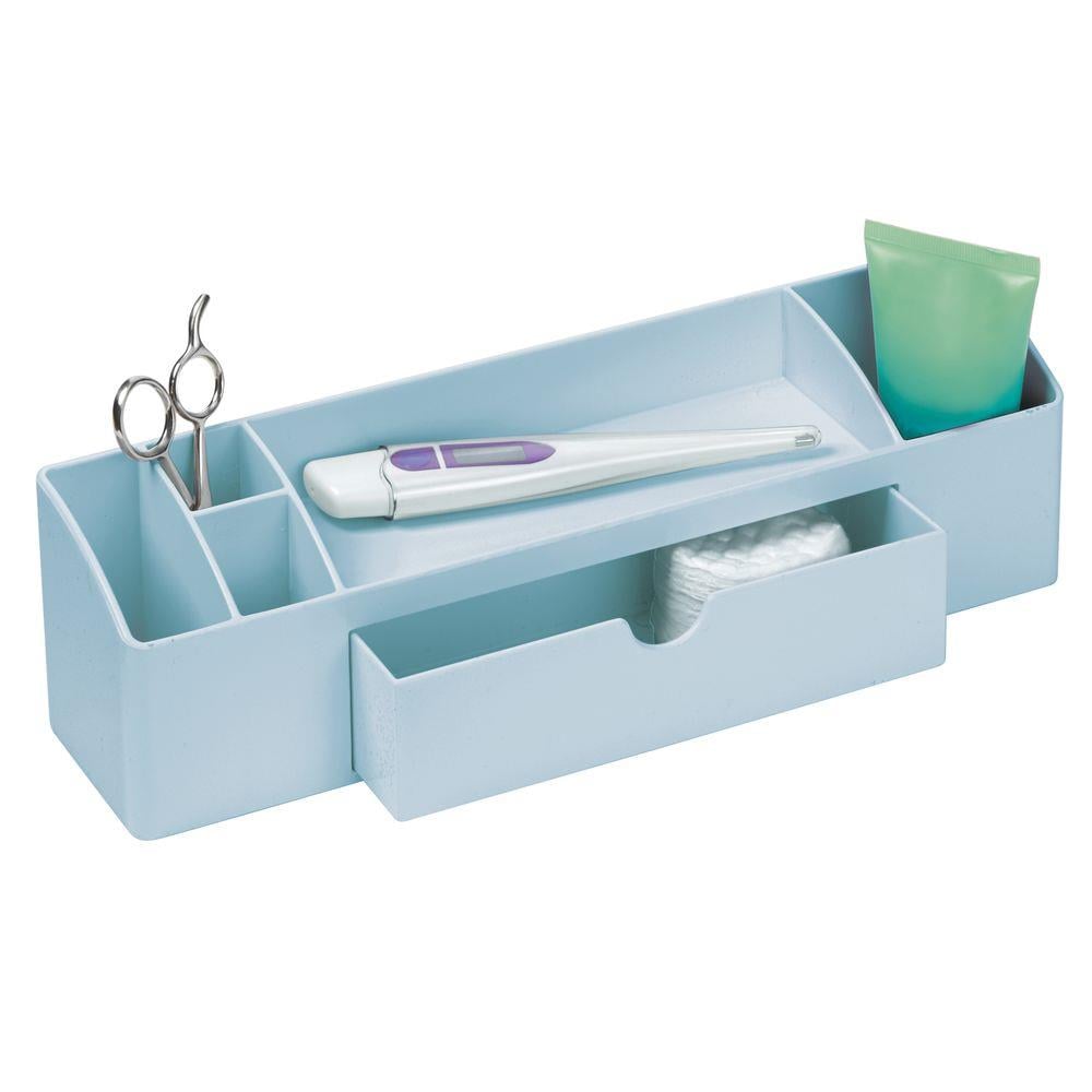 Kozmetik,Makyaj Organizer Çekmeceli Mavi 30X12X9Cm