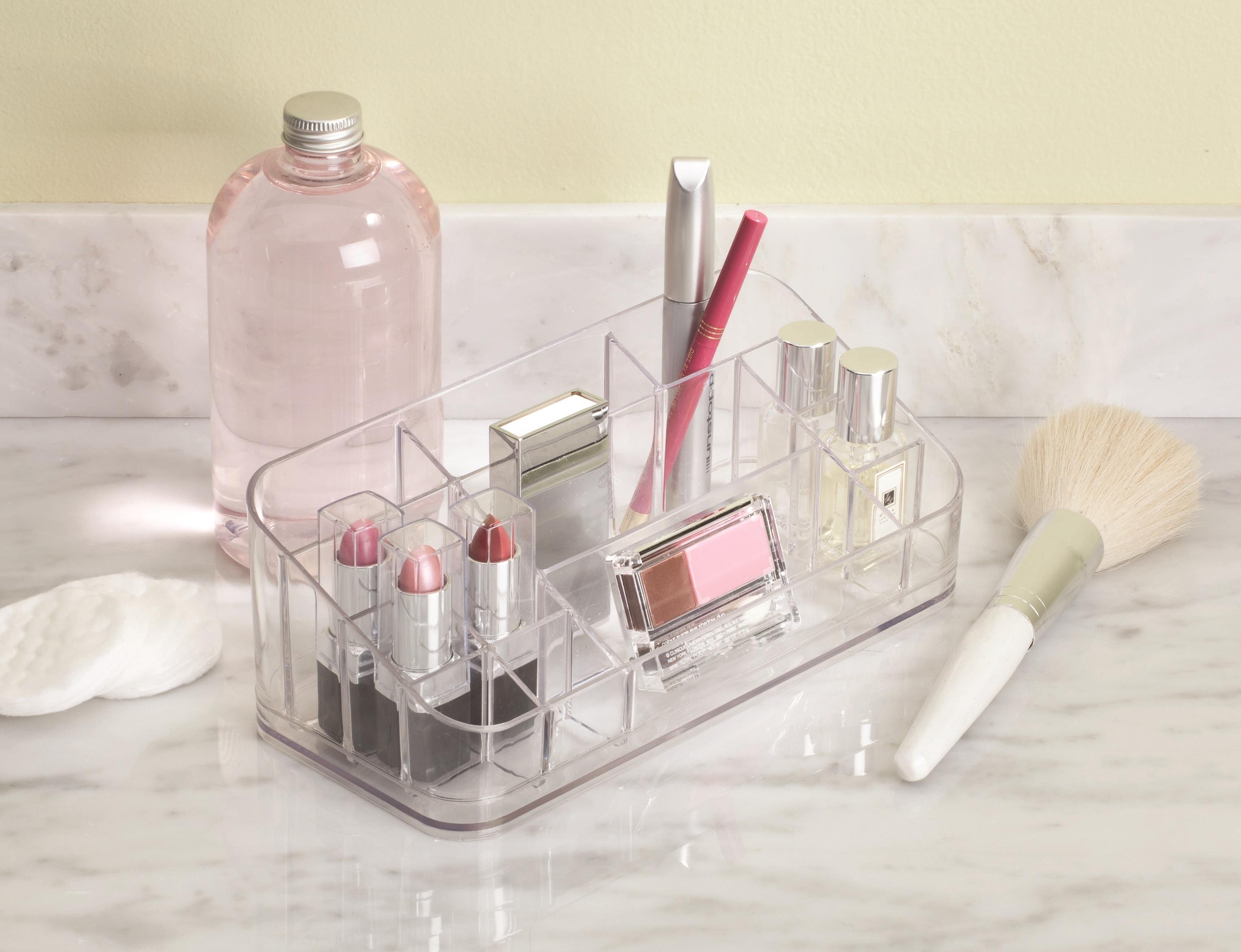 Kozmetik,Makyaj  Organizer Çok Bölmeli Şeffaf 22X11X8Cm
