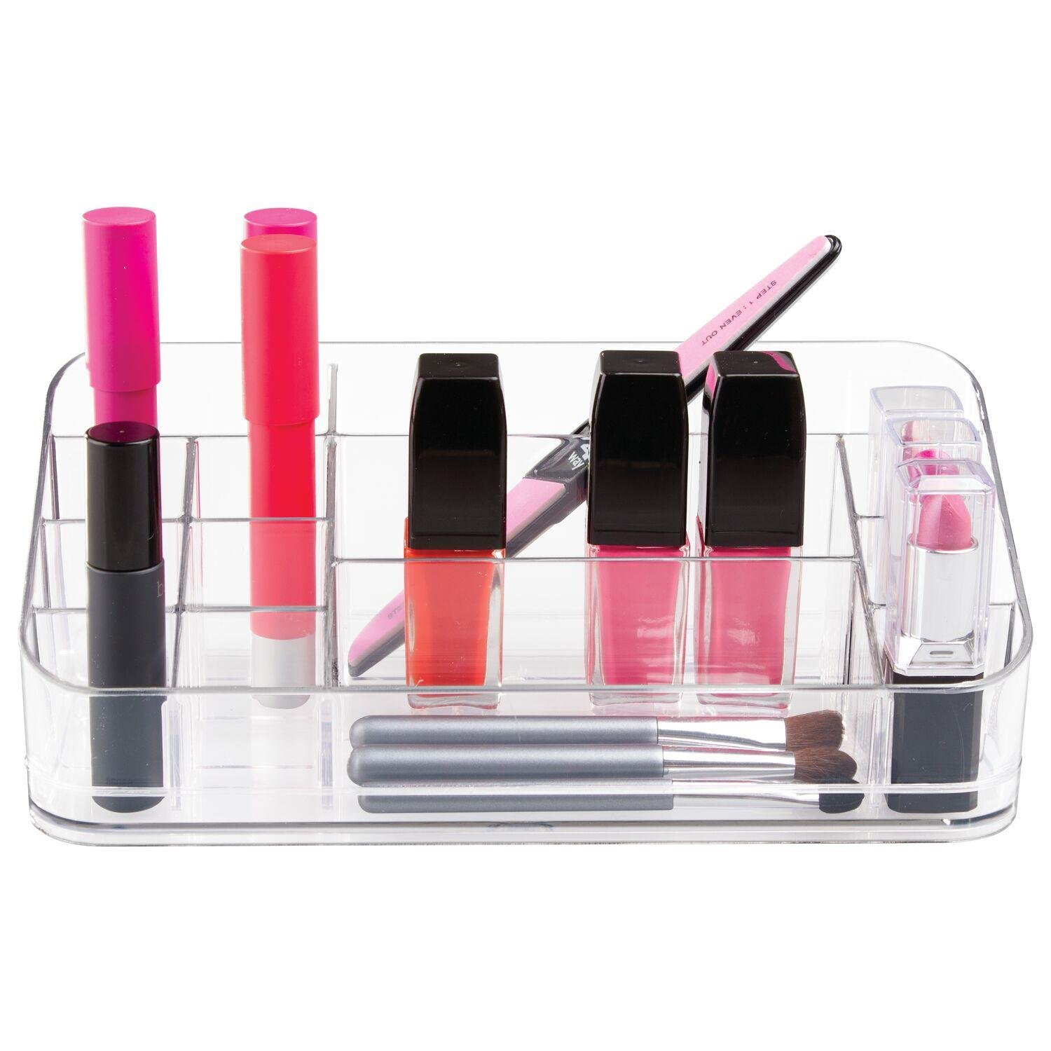 Kozmetik,Makyaj  Organizer Çok Bölmeli Şeffaf 22X11X8Cm