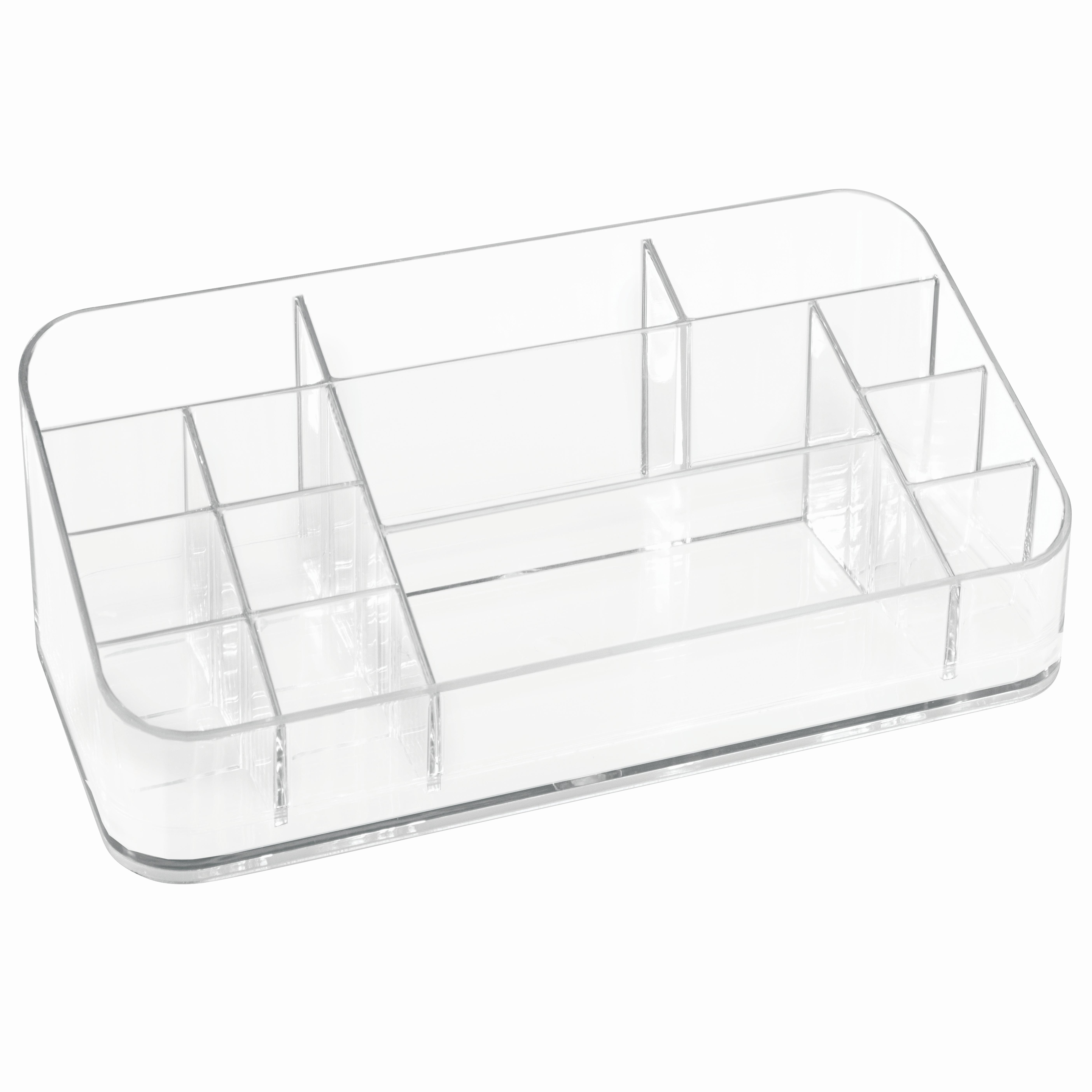 Kozmetik,Makyaj  Organizer Çok Bölmeli Şeffaf 22X11X8Cm