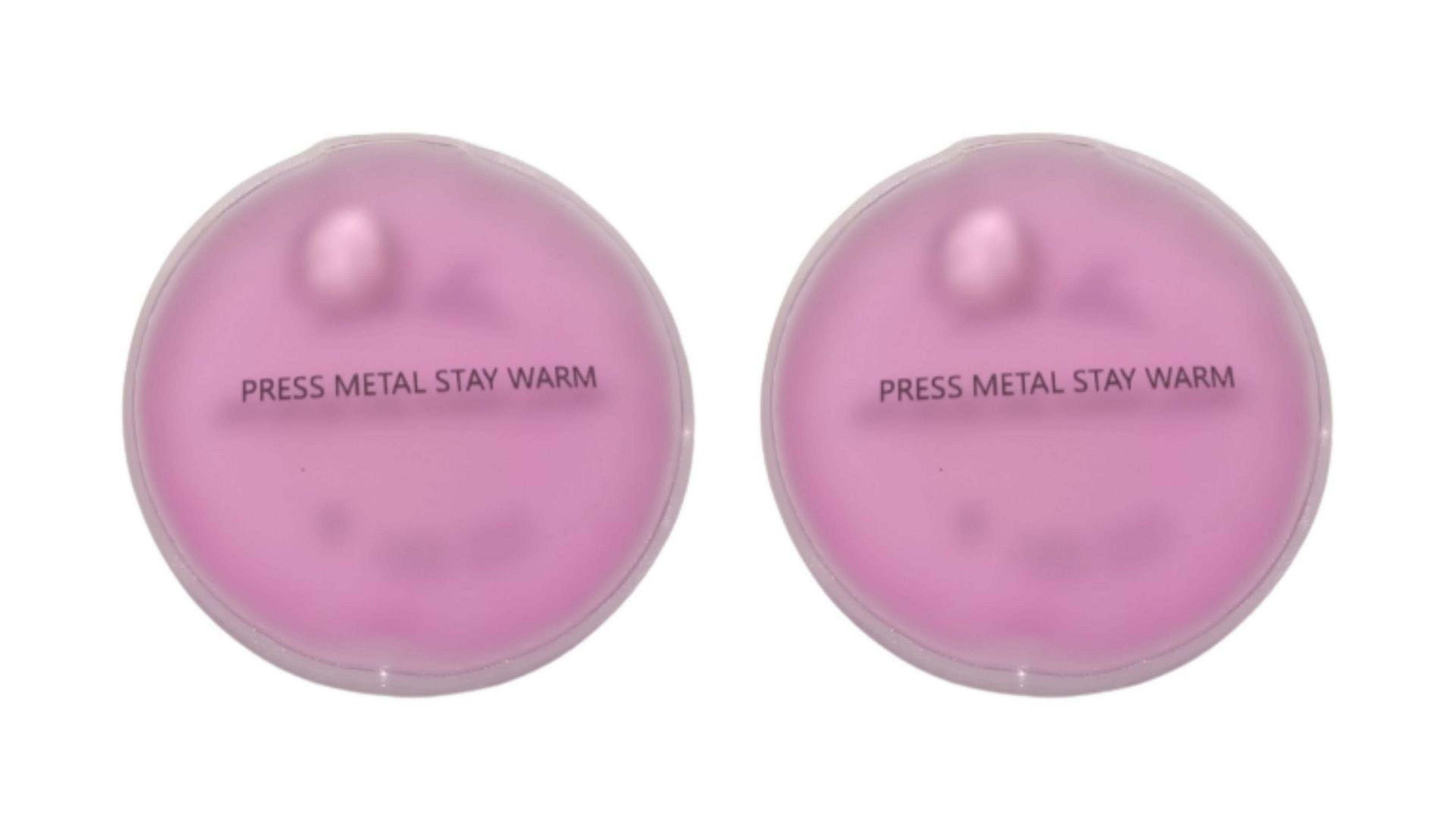 Pembe Ceylan Cep Sobası,El Isıtıcı,2 Adet Sıcak Su Torbası Pvc 9cm