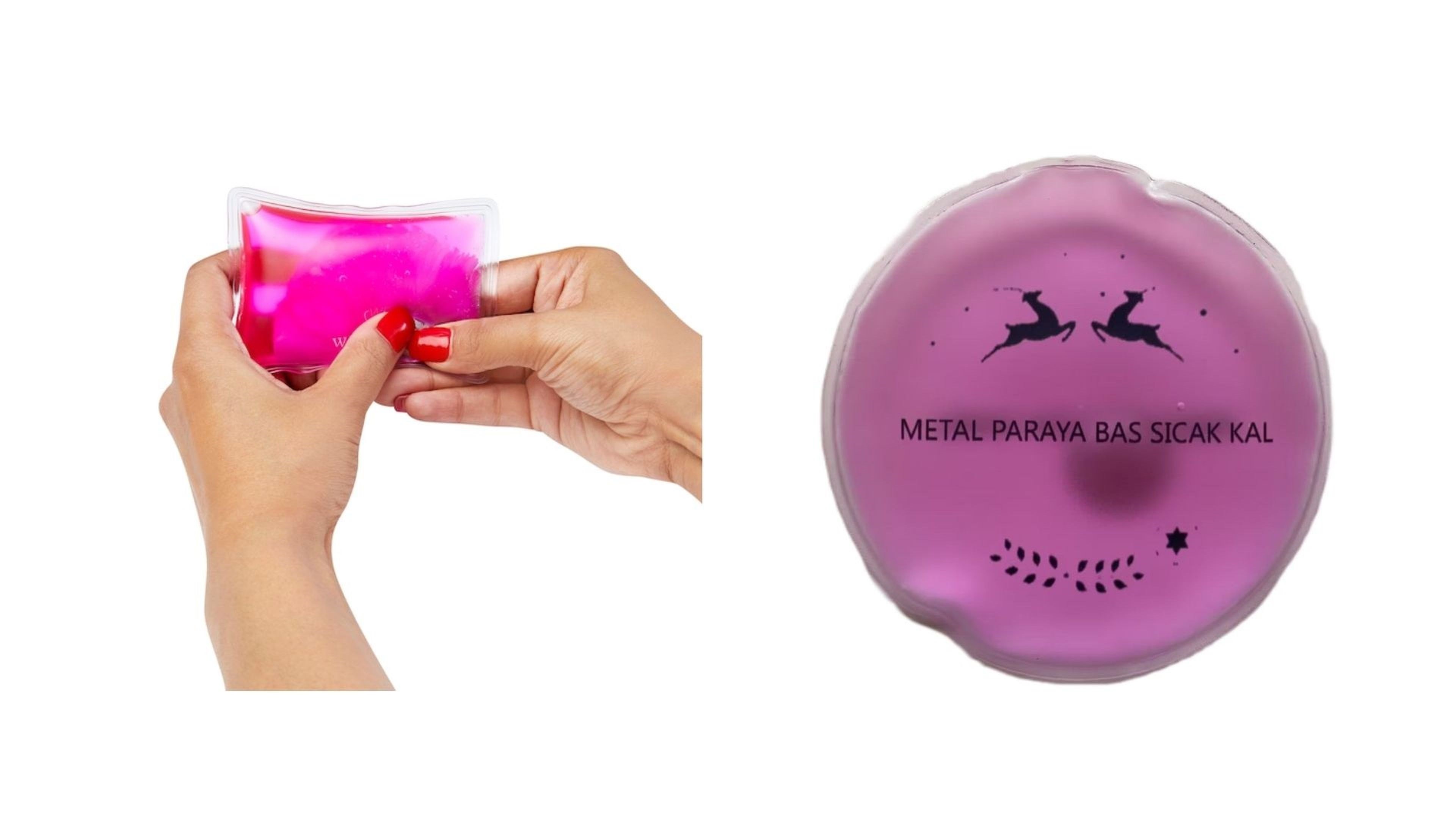Pembe Ceylan Cep Sobası,El Isıtıcı,Sıcak Su Torbası Pvc  9Cm