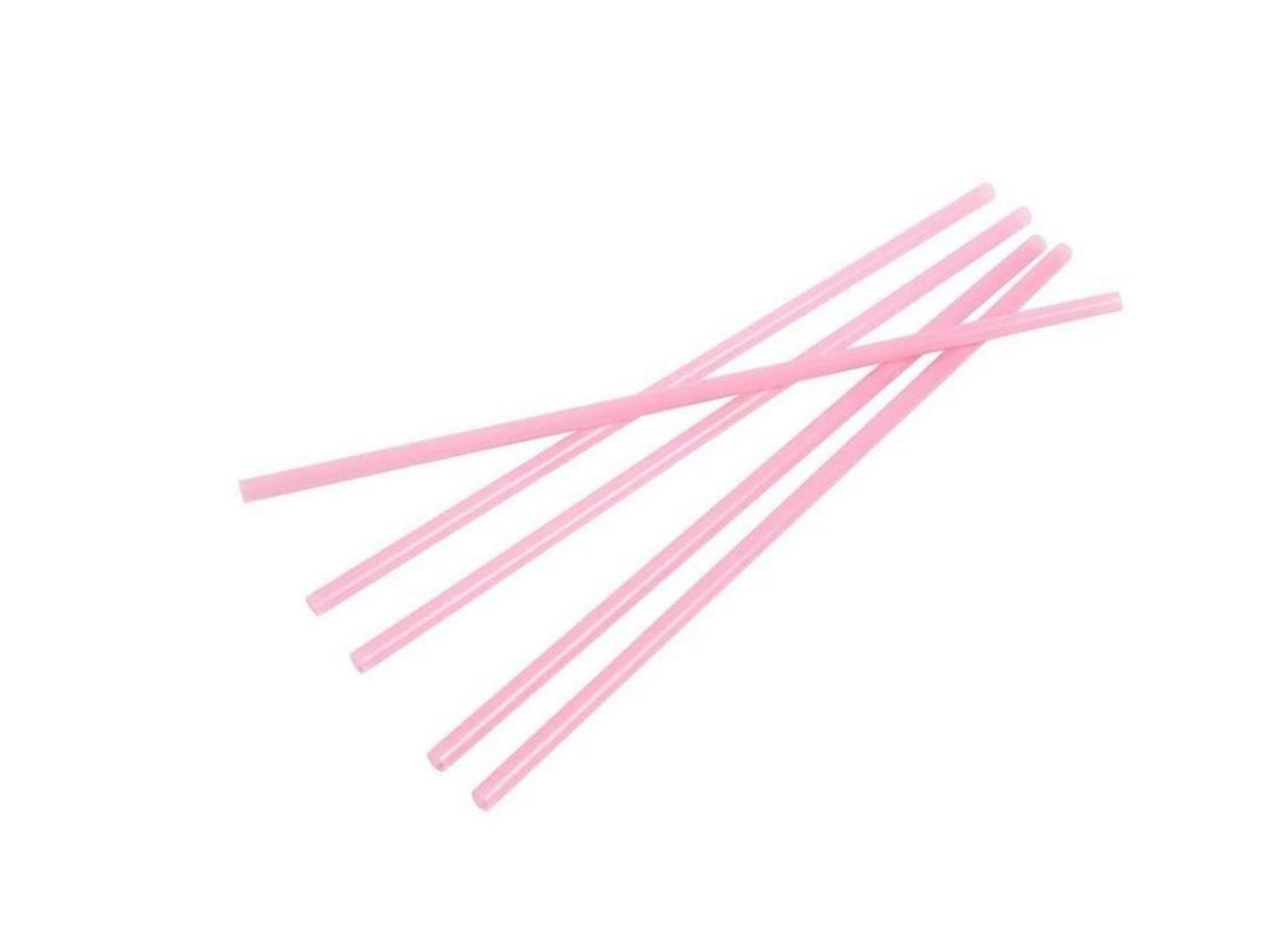 Pembe Pvc Pipet 48 Adet  22Cm