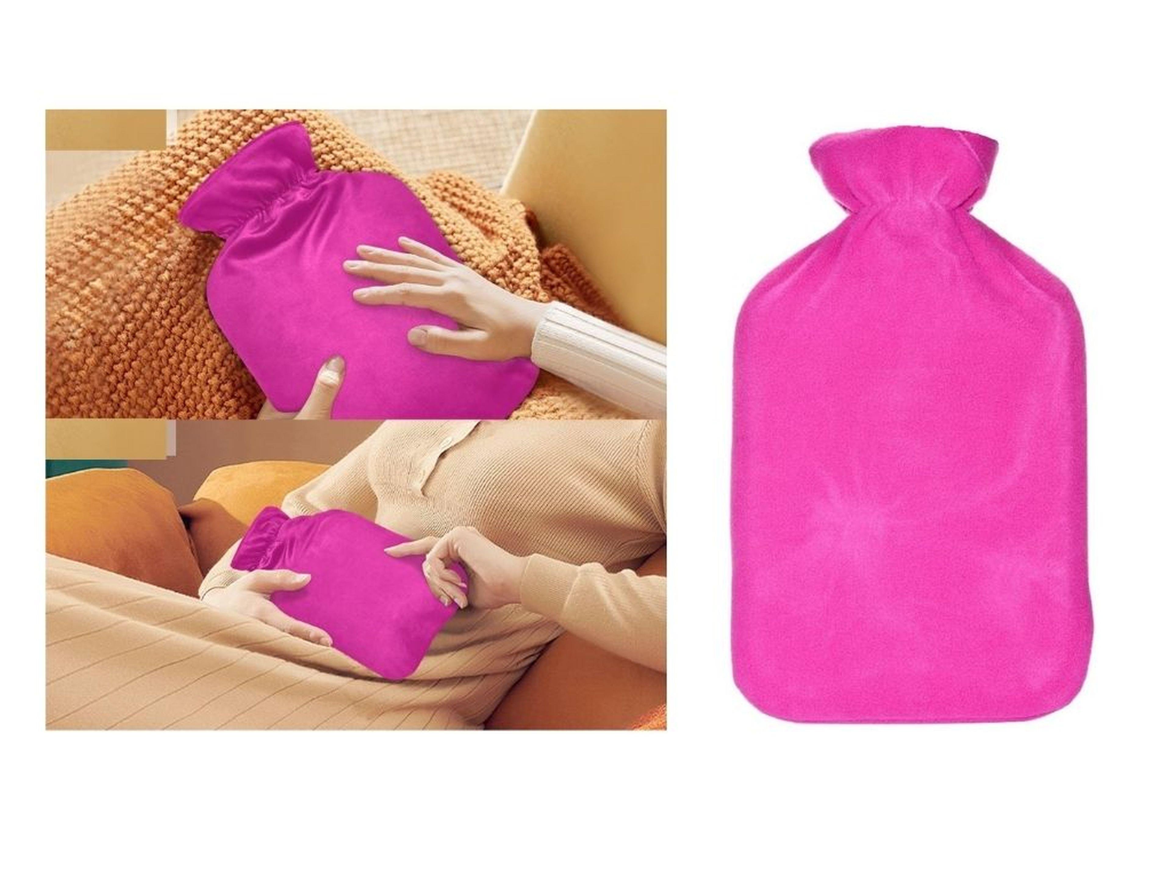 Pembe Sıcak Su Torbası 500Ml 22X14Cm