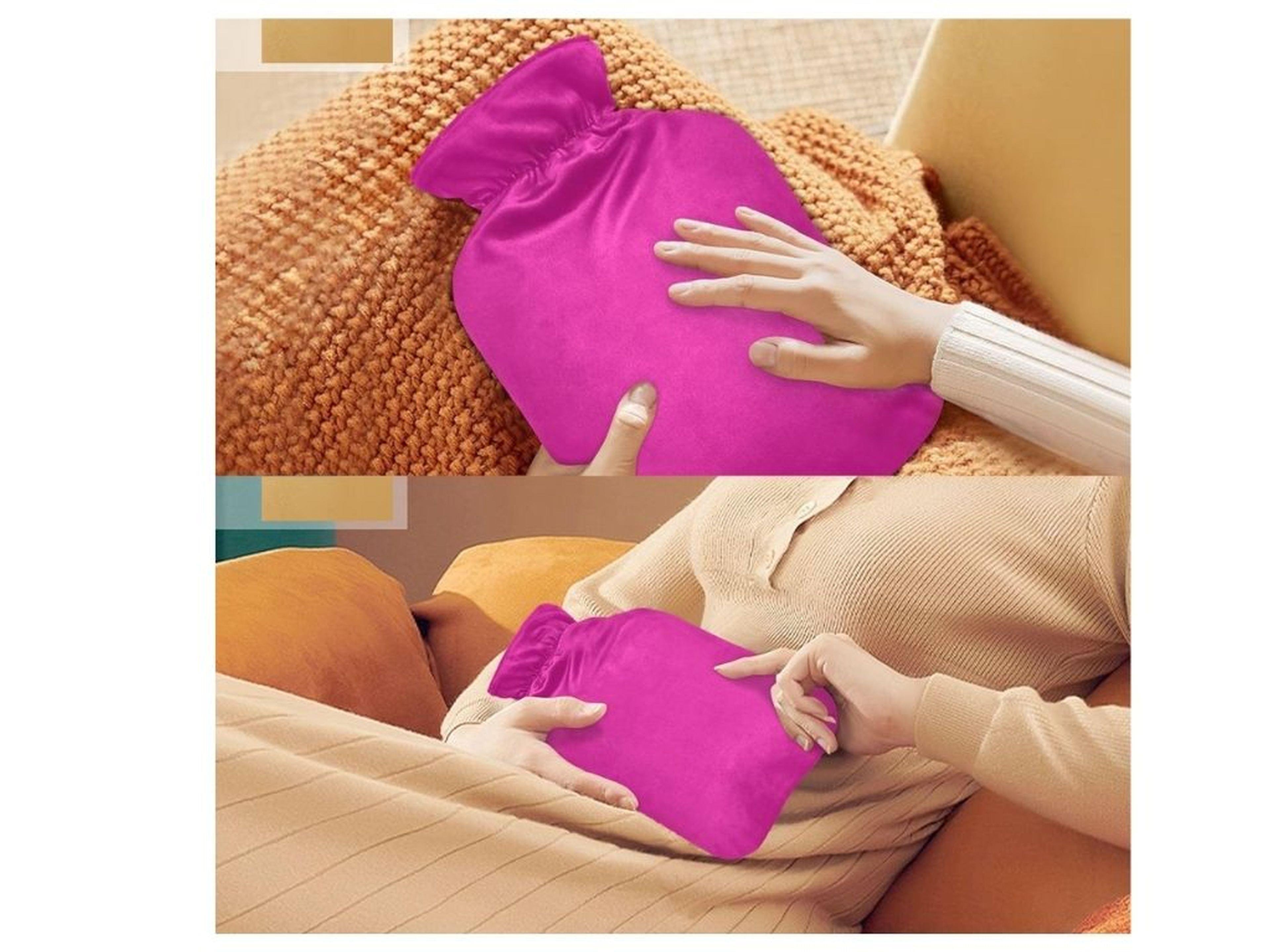 Pembe Sıcak Su Torbası 500Ml 22X14Cm