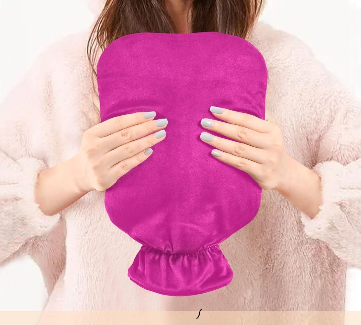 Pembe Sıcak Su Torbası 500Ml 22X14Cm