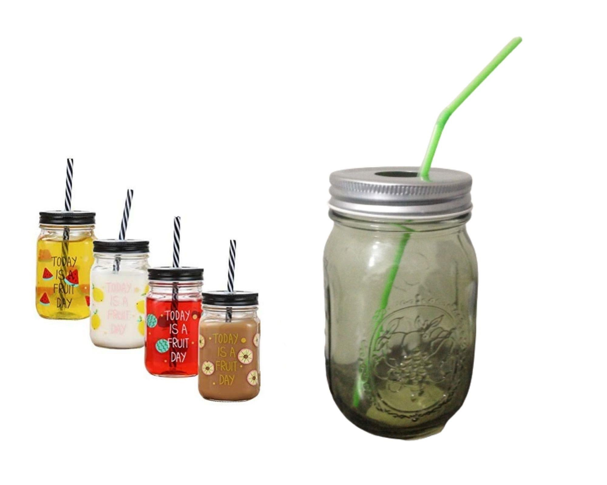 Pipetli Cam Kupa Bardak,Acık Yeşil 8X8X10Cm 420Ml