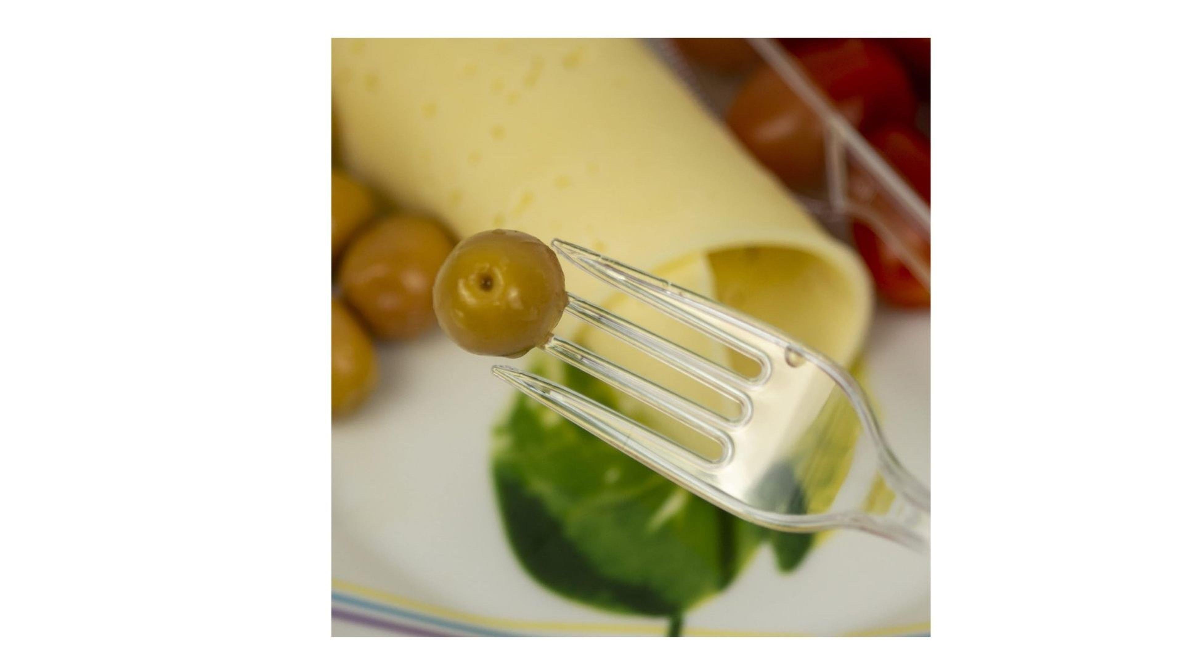 Plastik Çatal 12 Adet 18Cm Tekrar Kullanılabilir Parti,Düğün Yemek Kaşık