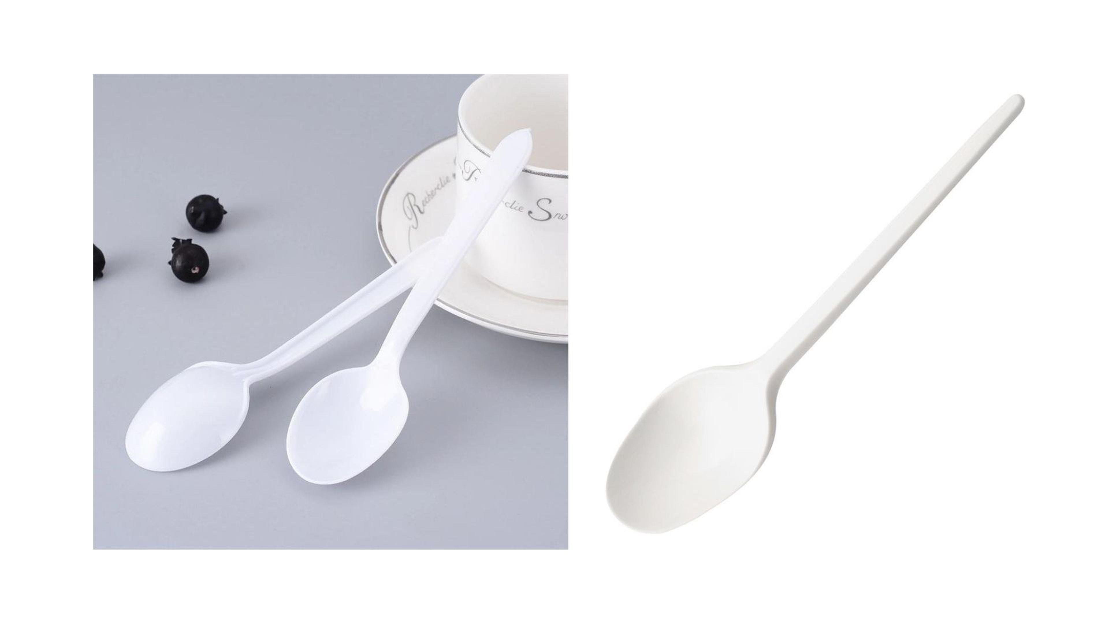 Plastik Kaşık 20 Adet 16Cm Tekrar Kullanılabilir Parti,Düğün Yemek Kaşık