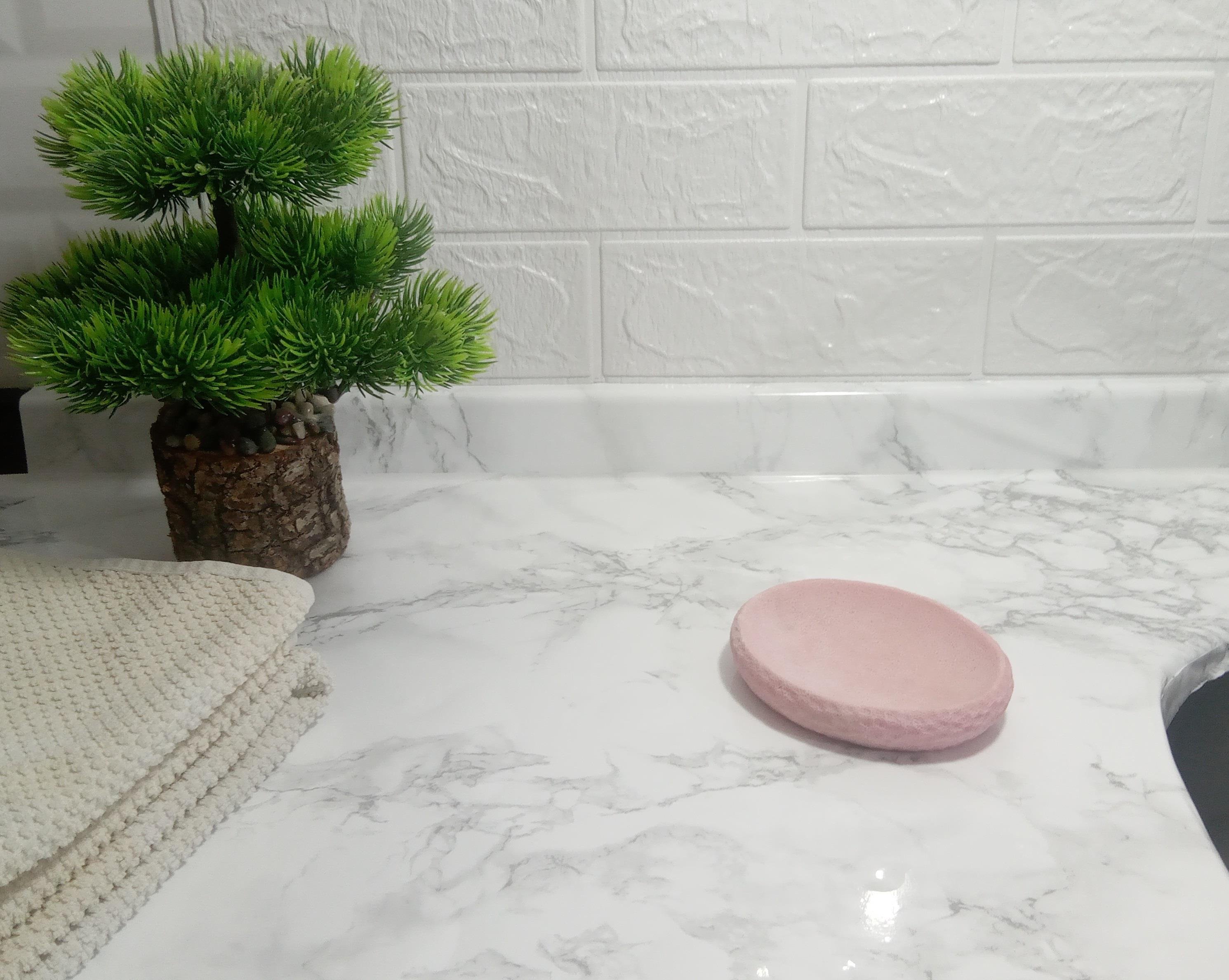 Sabunluk Pembe Petek Desenli 10x8x2cm