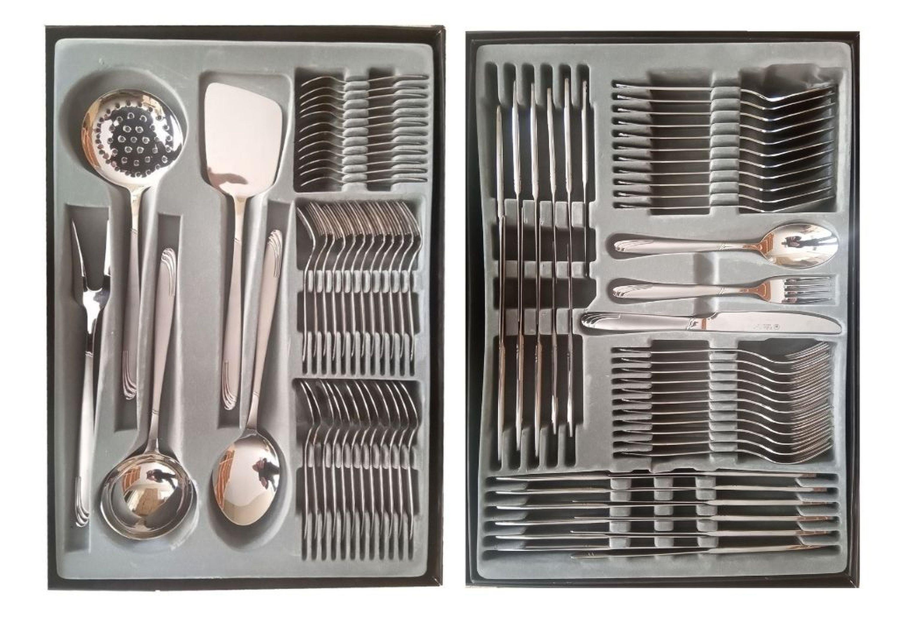 Schafer Cutlery 89 Parça Çatal,Kaşık,Bıçak,Kepçe Seti Özel Kutusunda