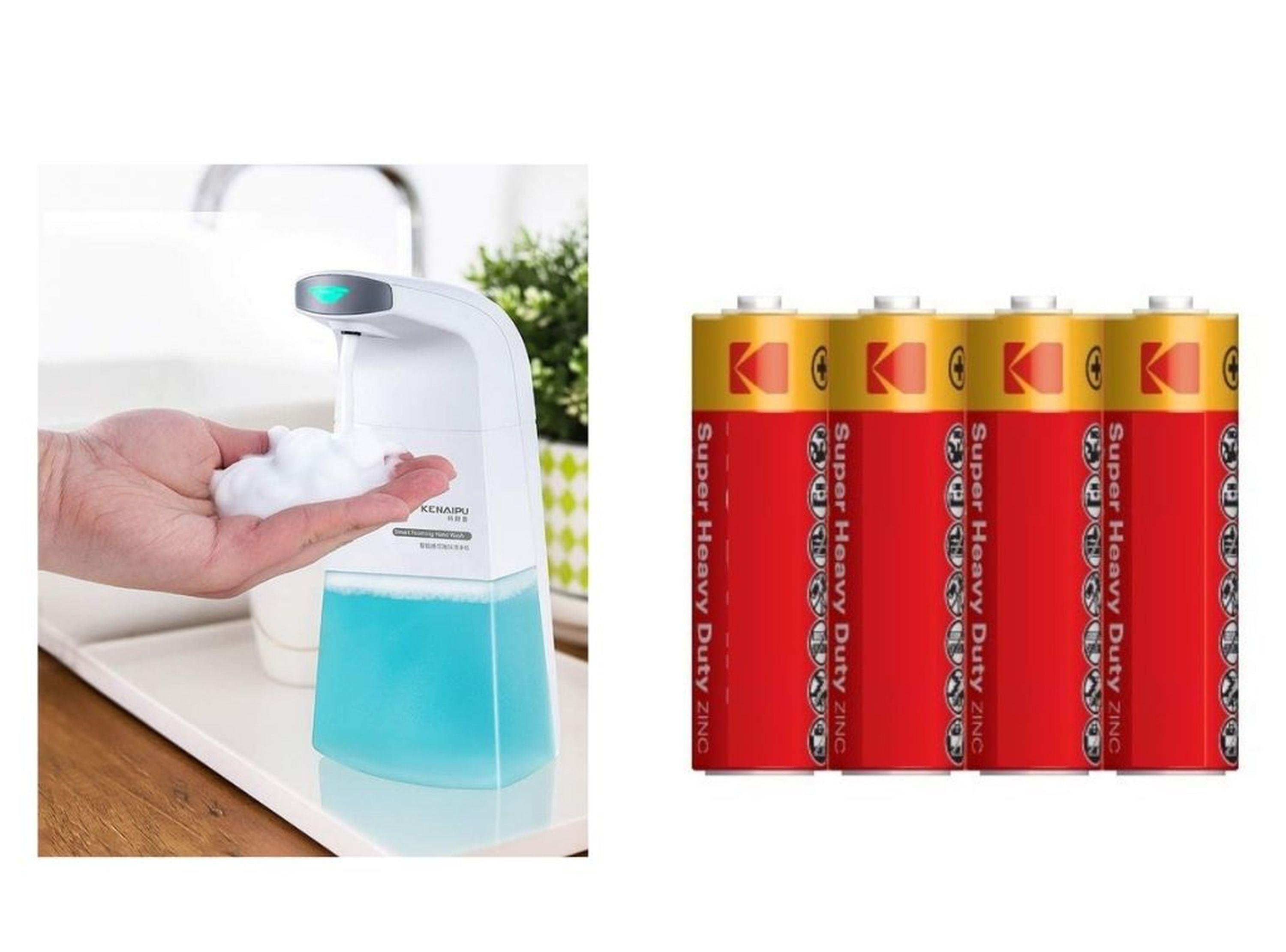 Sensorlu Sıvı Sabunluk Kopuk Verici,Piller Dahil 21X10X5Cm 250Ml Banyo Seti  