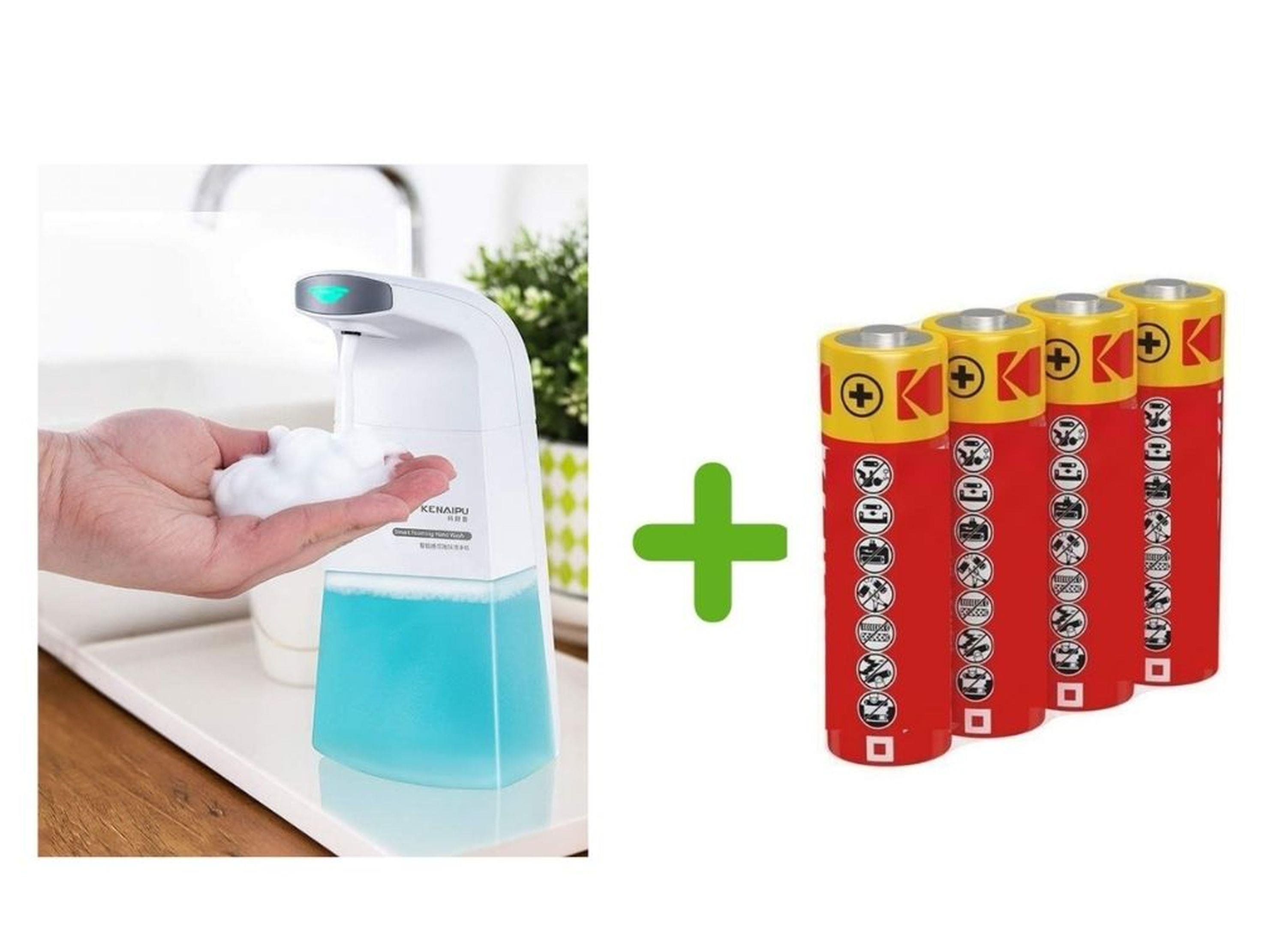 Sensorlu Sıvı Sabunluk Kopuk Verici,Piller Dahil 21X10X5Cm 250Ml Banyo Seti  