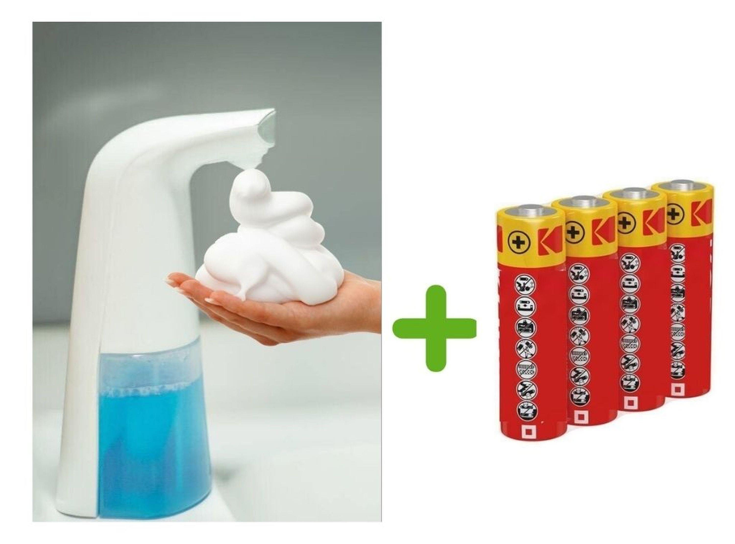 Sensorlu Usb Kablolu Sıvı Sabunluk Kopuk Verici,Piller Dahil 21X5X10Cm 300Ml Banyo Seti  