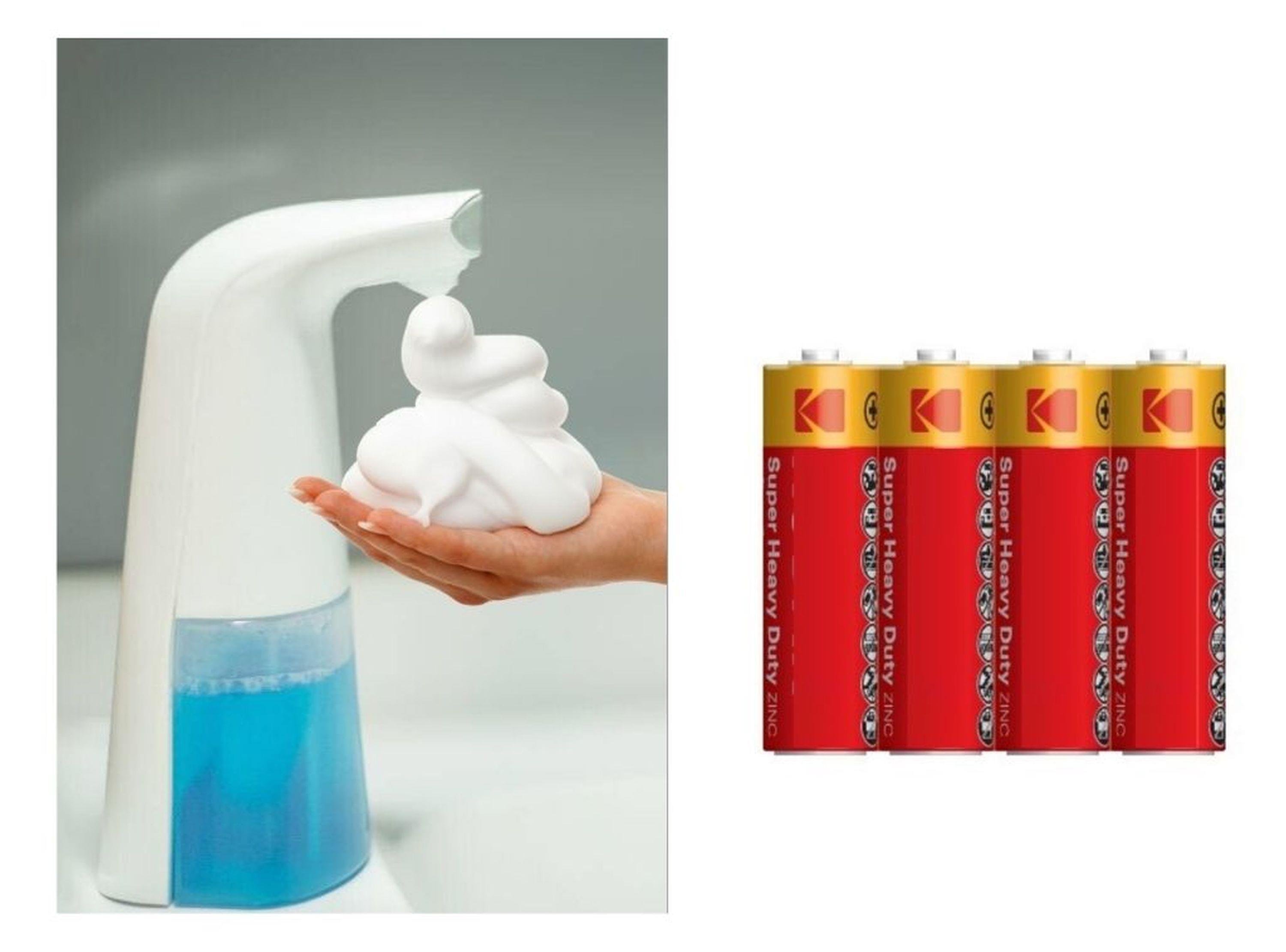 Sensorlu Usb Kablolu Sıvı Sabunluk Kopuk Verici,Piller Dahil 21X5X10Cm 300Ml Banyo Seti  