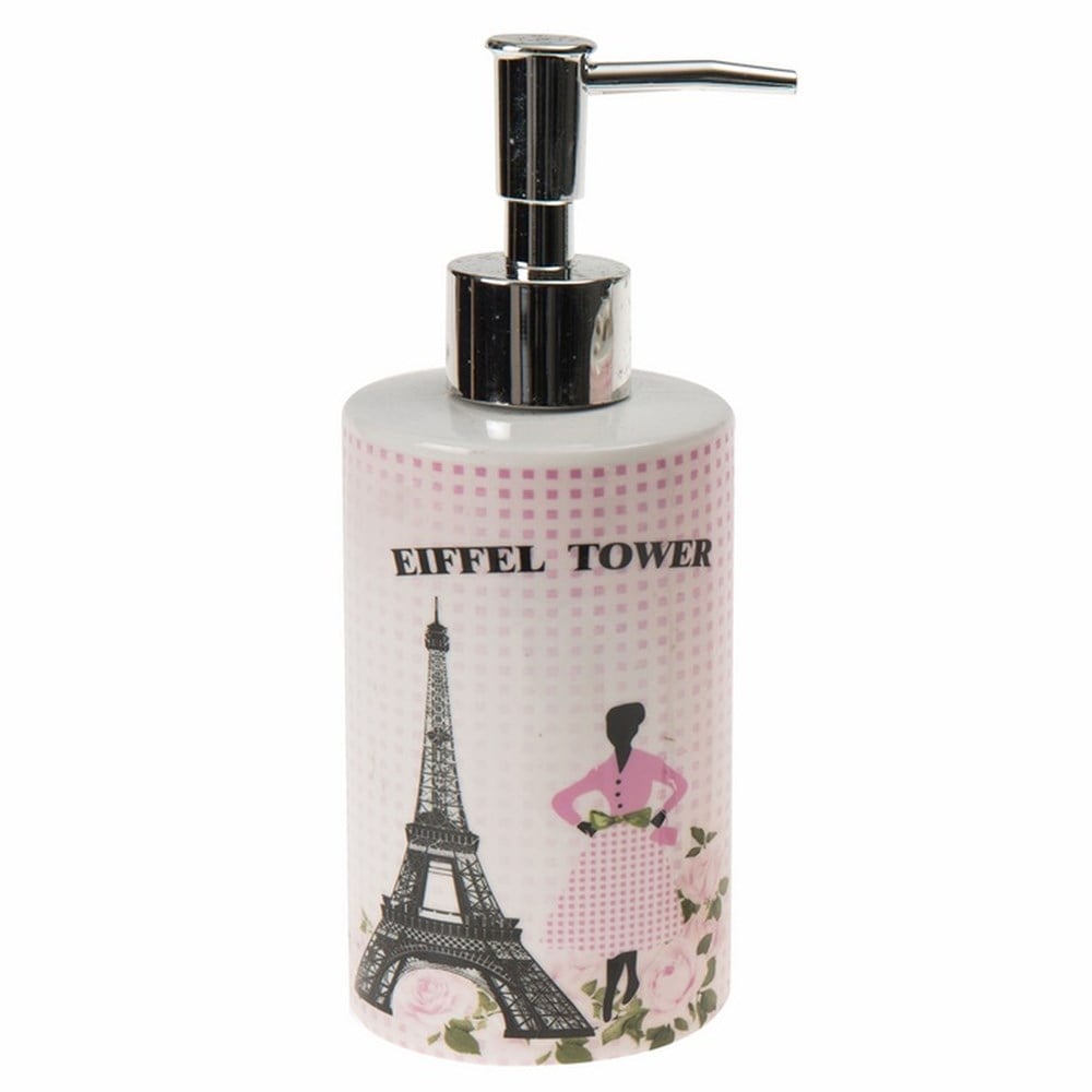 Seramik Sıvı Sabunluk Eyfel Kulesi Model 7x7x18cm 320ml