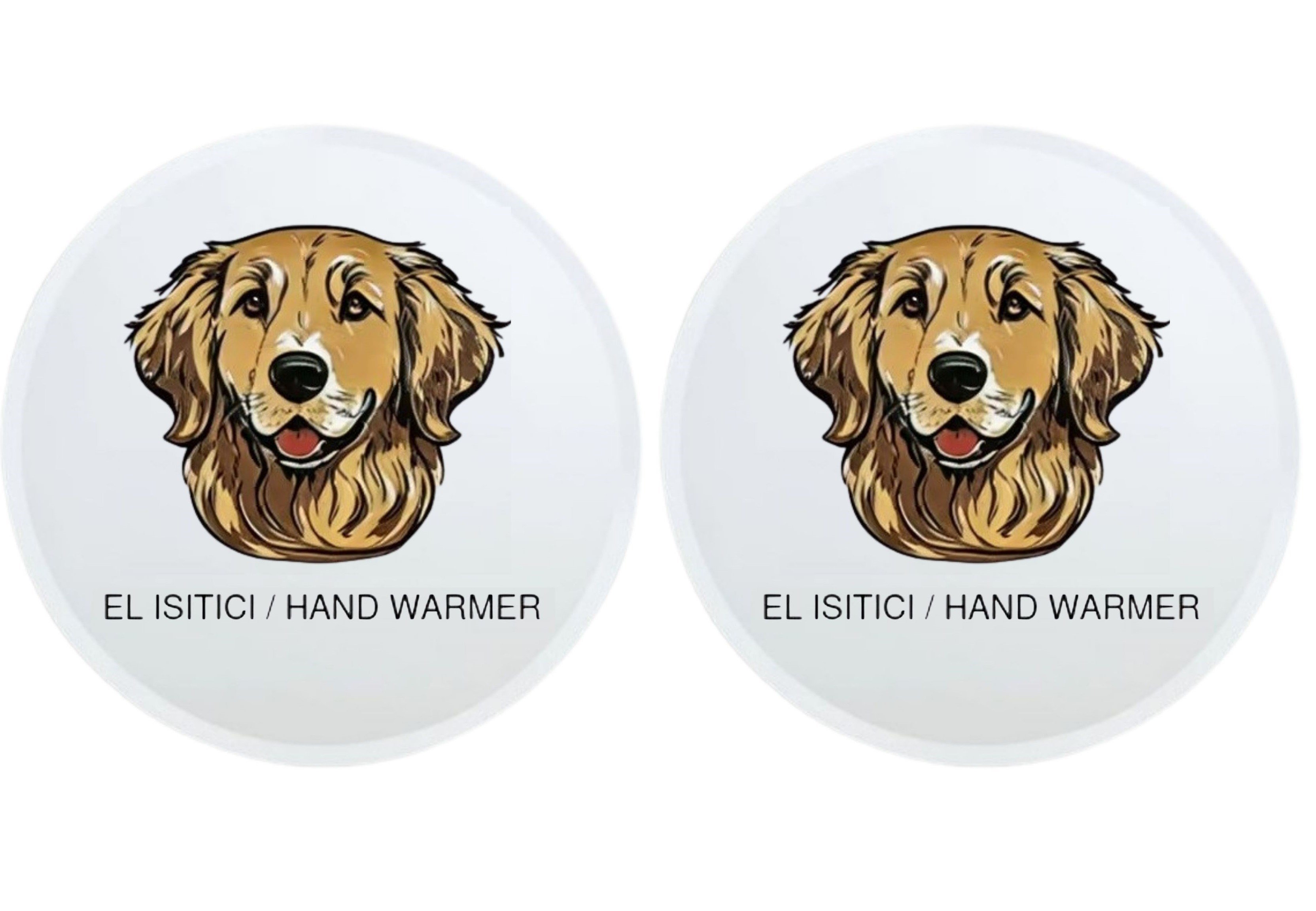 Sıa 2 Adet Kahverengi Köpek Cep Sobası,El Isıtıcı,Sıcak Su Torbası Pvc  10X9,5Cm