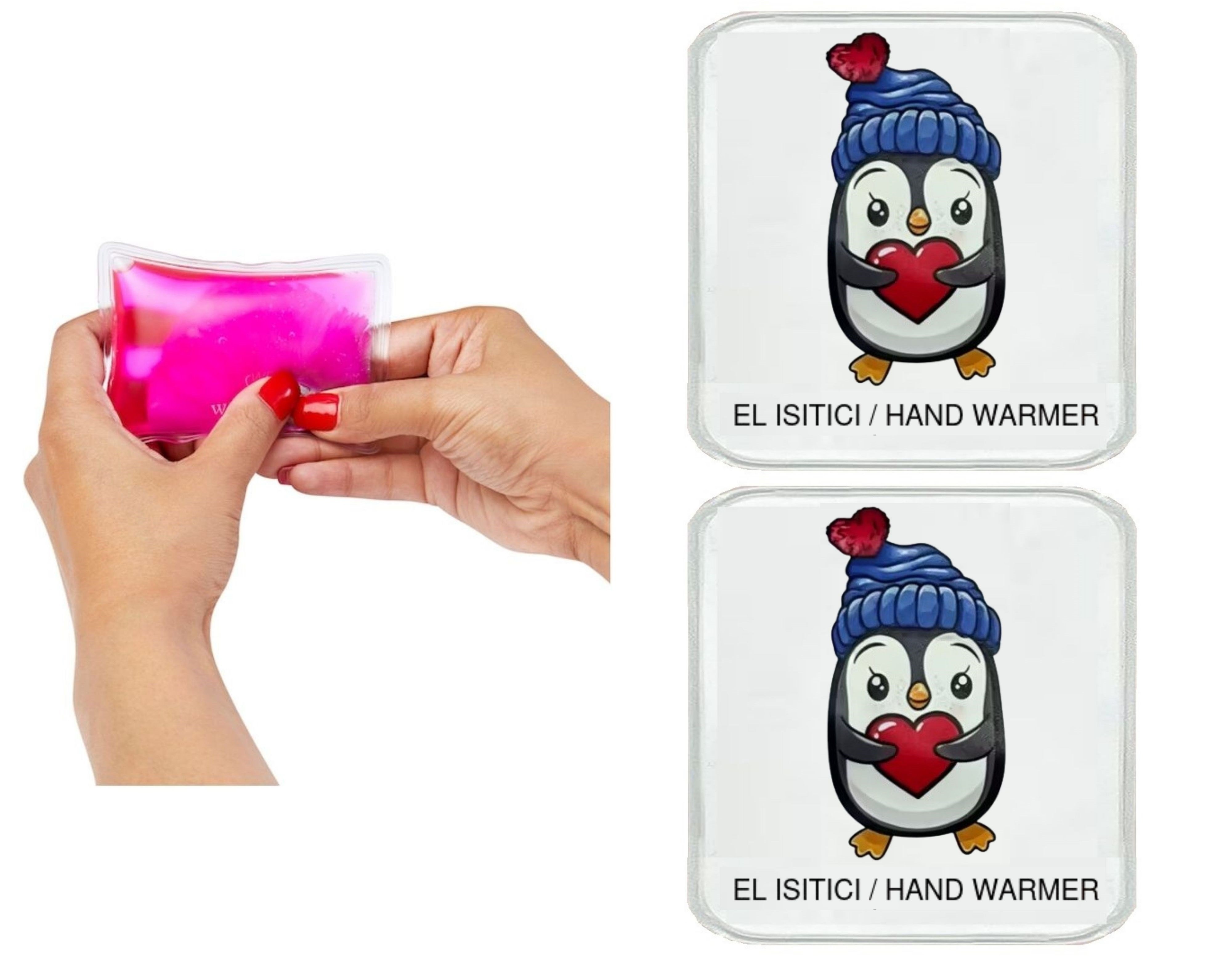 Sıa 2 Adet Penguen Cep Sobası,El Isıtıcı,Sıcak Su Torbası Pvc  10X9,5Cm